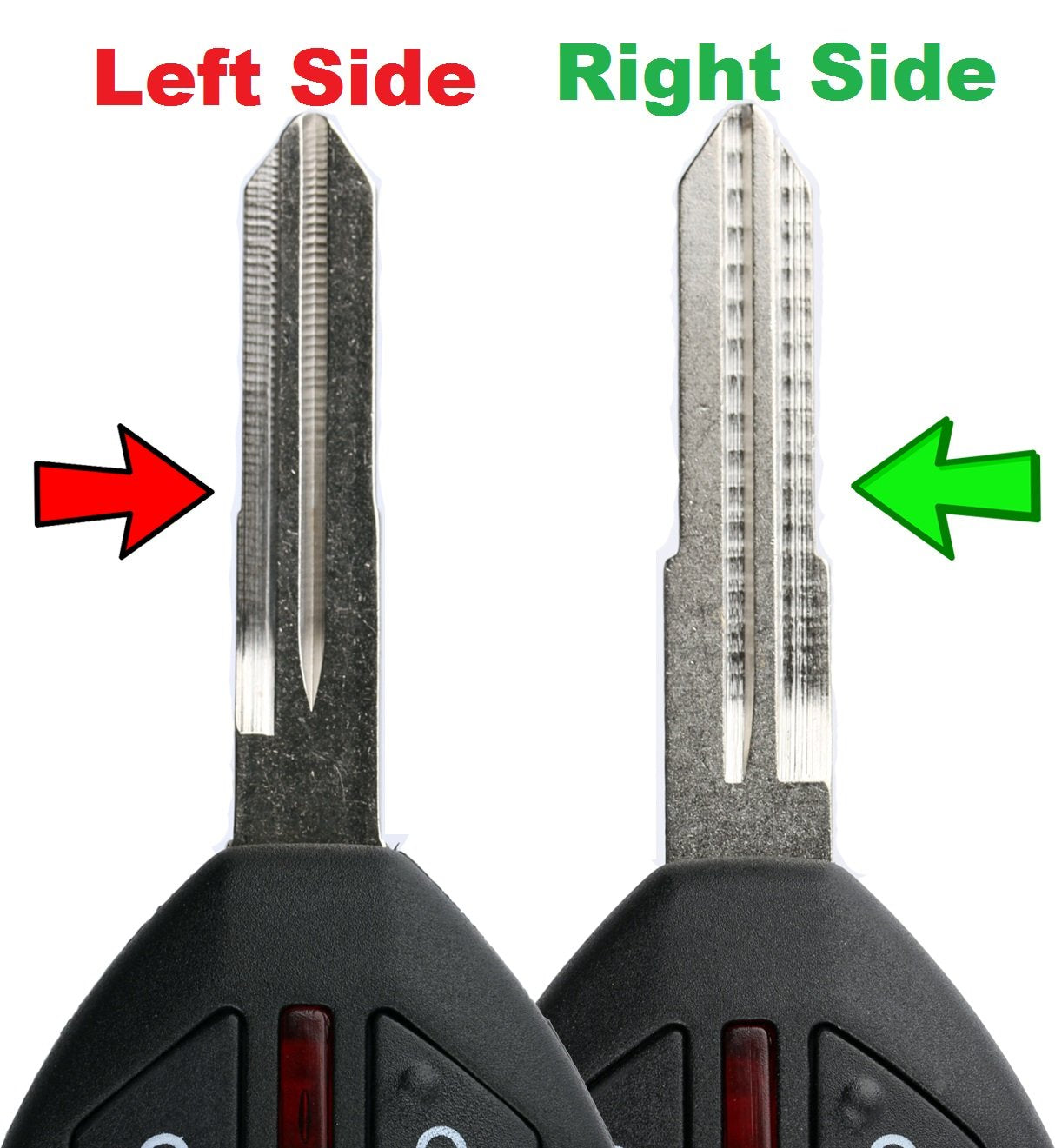 Keylessoption Keyless Entry Remote Uncut Blank Car Key Blade Fob Case Shell Button Pad Outer Cover Repair For 2007-2012 Mitsubis