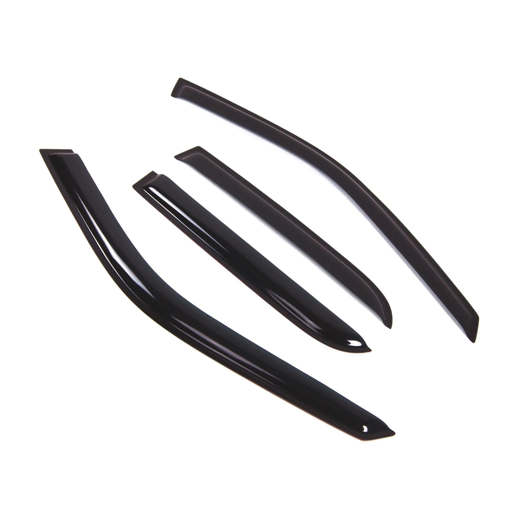 Tuningpros Outside Mount Window Vent Visors Rain Guards Compatible With Honda Cr-V 2002-2006 | Side Window Wind Deflectors Rain