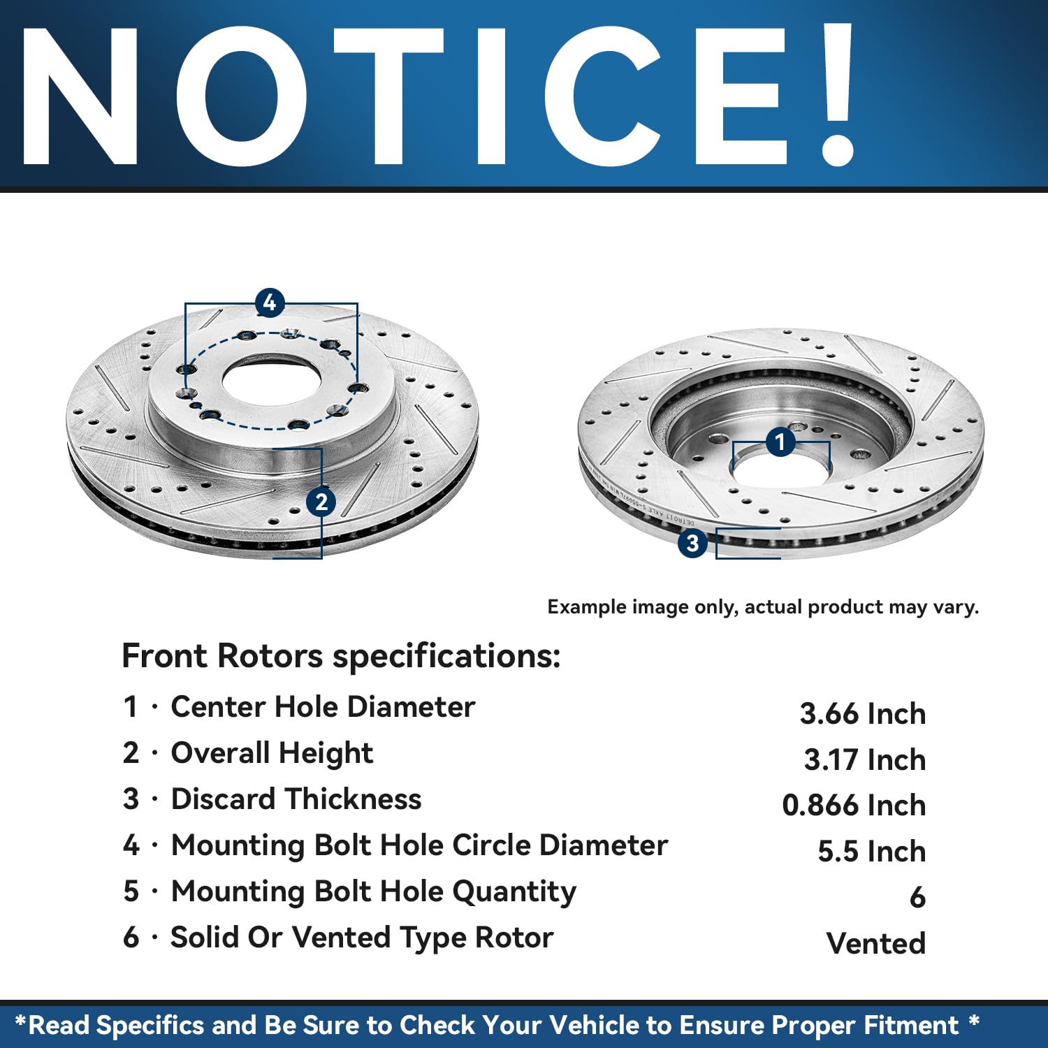 Detroit Axle - Front Brake Kit For Chevy Gmc Silverado Sierra Suburban Express Savana 1500 Tahoe Yukon Xl Escalade Esv Ext Xts D