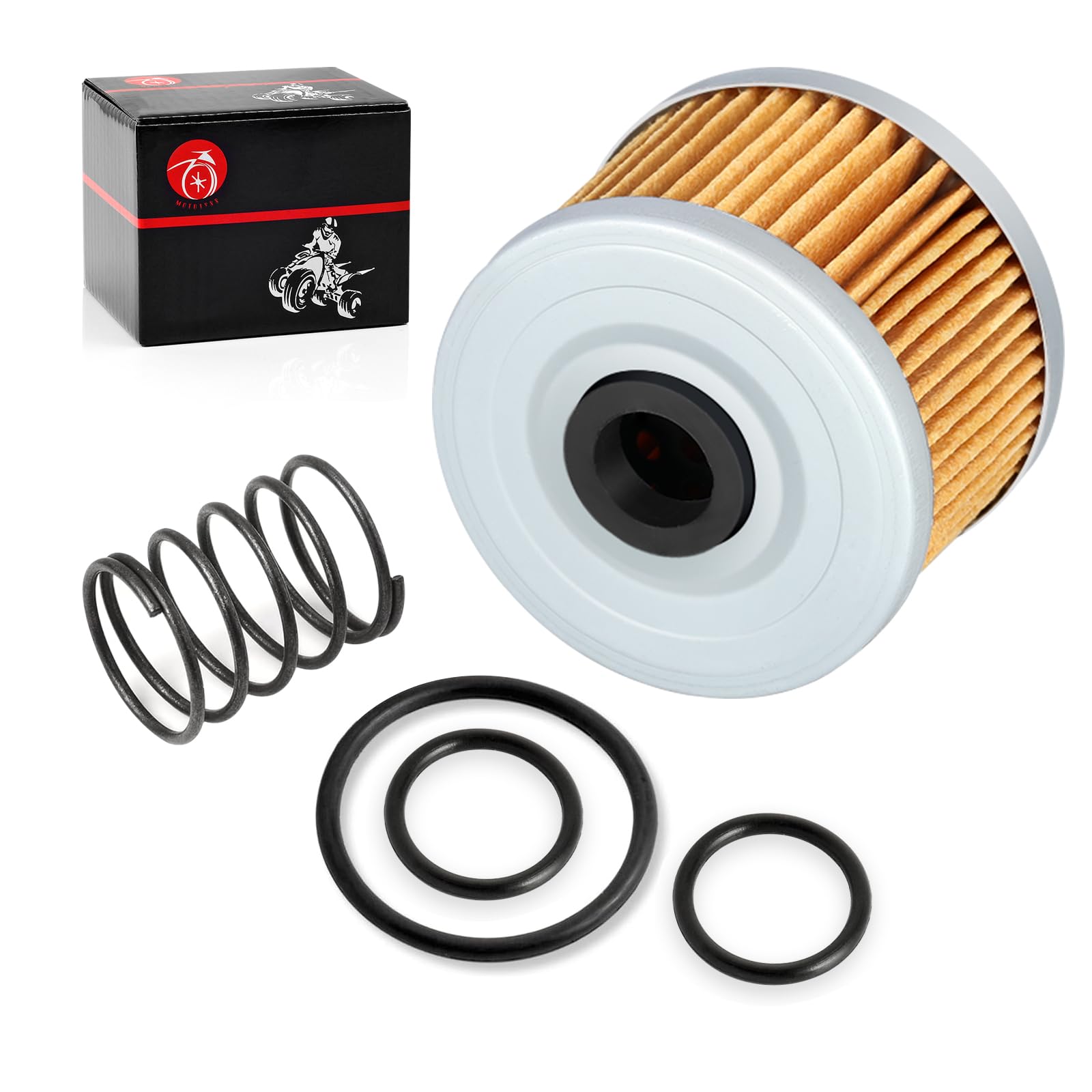 Oil Filter & Spring For Honda Fourtrax 300 Trx300/Fw Trx300Ex Trx400Ex Rancher 350 Foreman 400 450 500 520 Racher 420 Pioneer 50