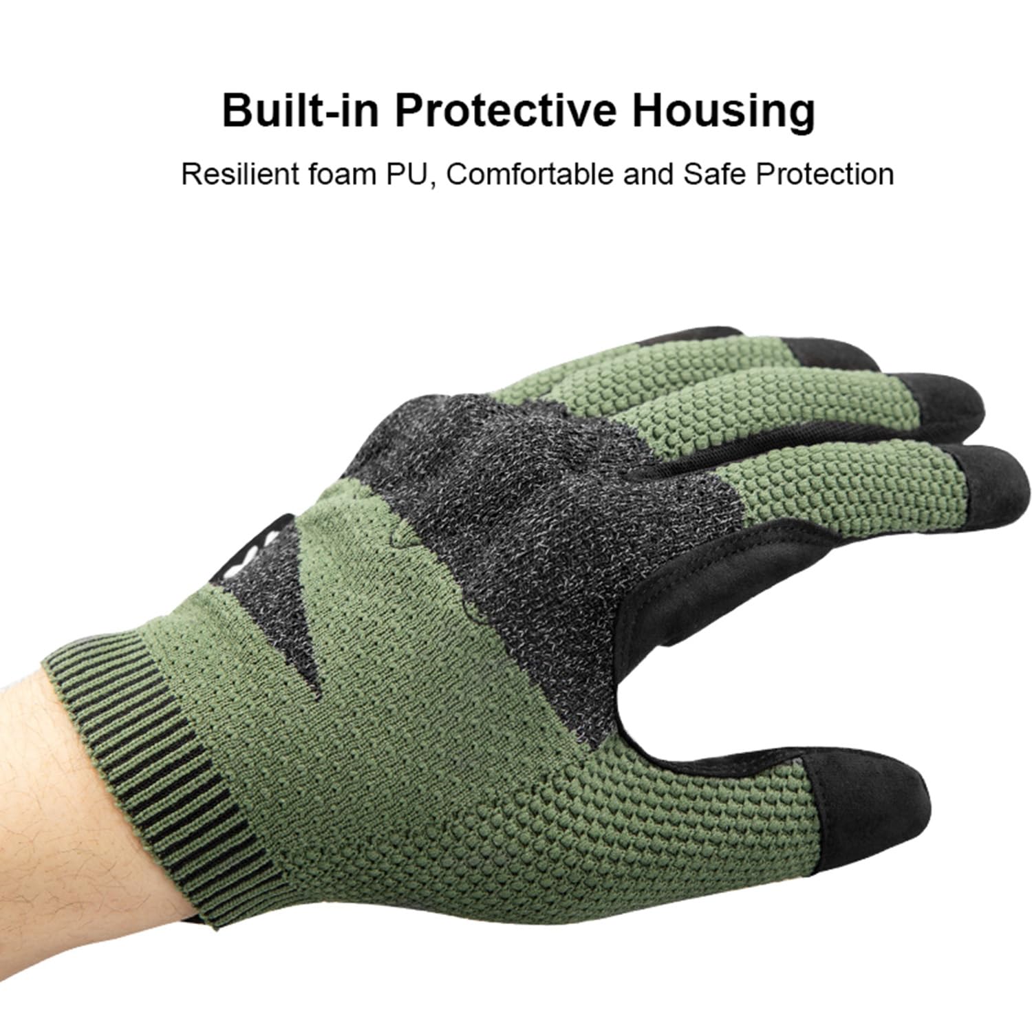 VXW Motorcycle Gloves for Men Full Finger Touchscreen Motorbike Gloves High Protection Motorcycle Gear for BMX ATV Road Racing(X