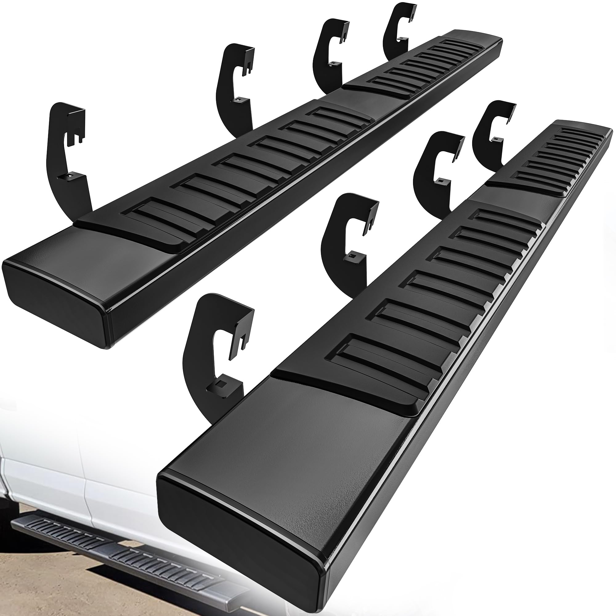 Yitamotor Running Boards 6 Inches Oe Style Aluminum Side Steps, Nerf Bars, Compatible With 2007-2018 Chevy Silverado/Gmc Sierra