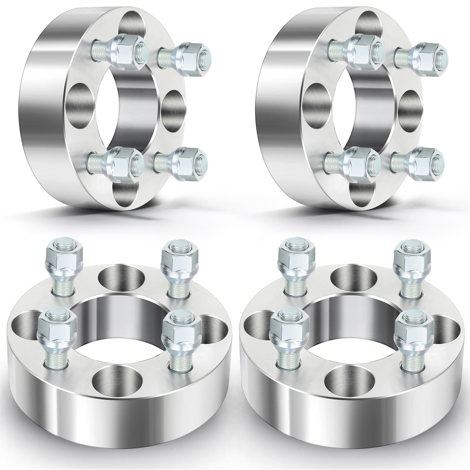 Eccpp 4X 4X101.6Mm 2 Inch Wheel Spacers 4X4 To 4X4 4 Lug 1/2'' Studs 68.5Mm Fits For Ez Go Ezgo Club Car For Golf Cart