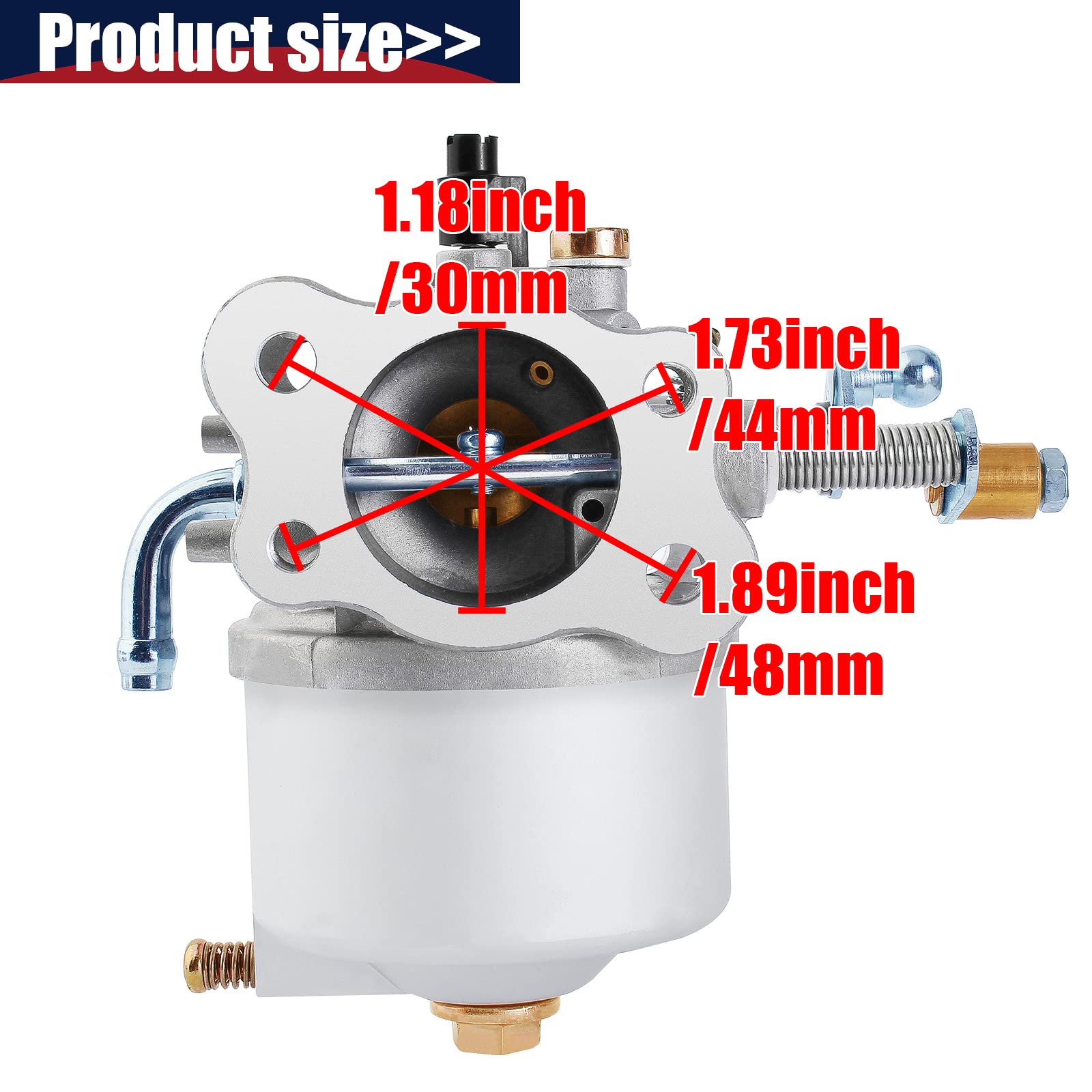 Qazaky Carburetor Compatible With Ezgo Golf Cart 295Cc Gas Robin Engine Medalist Txt Marathon Workhorse 26645-G01 26645-G03 2664