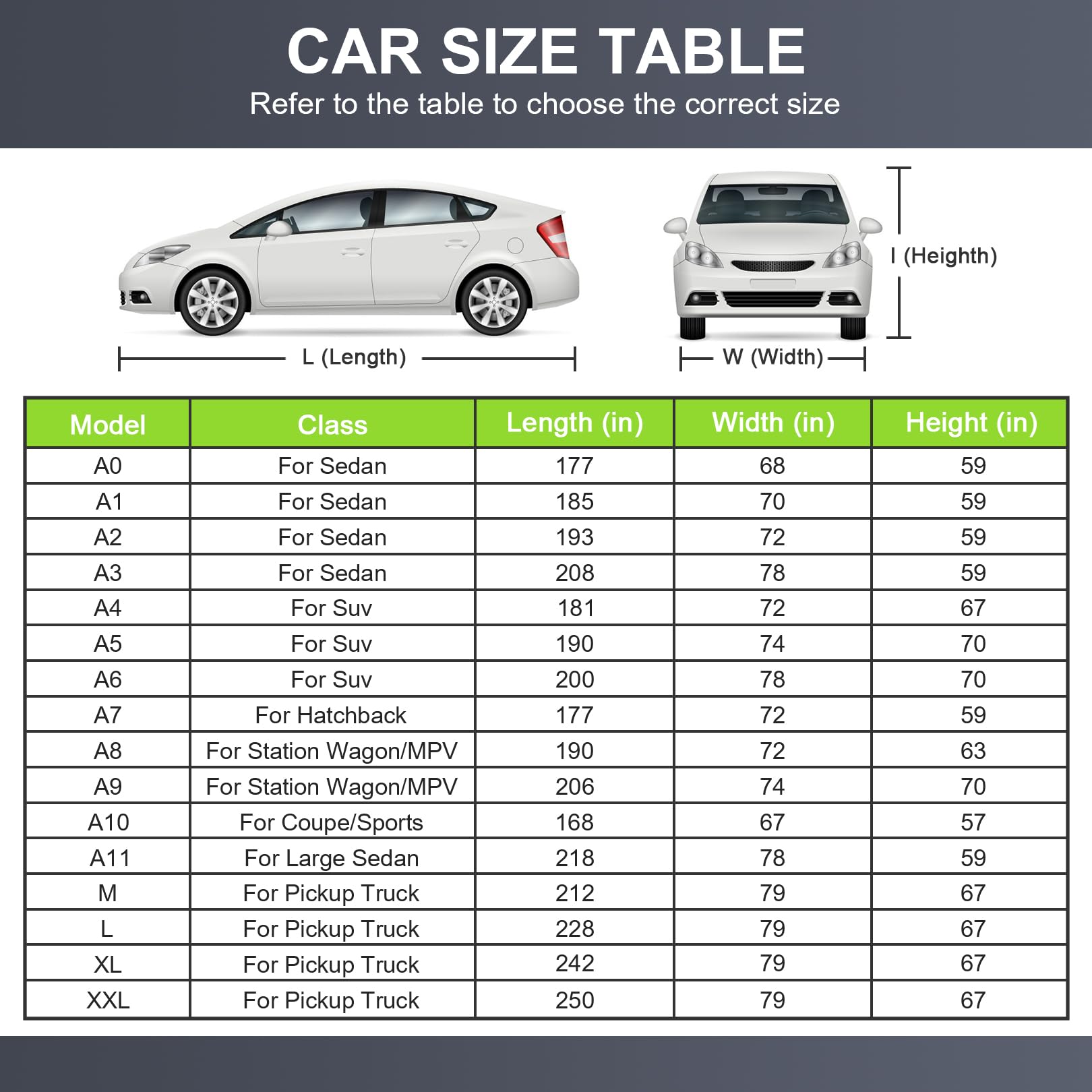Sailnovo Car Cover Waterproof All Weather,7 Layers Heavy Duty Outdoor Full Car Cover, Snowproof Rainproof Windproof Sun Uv Prote