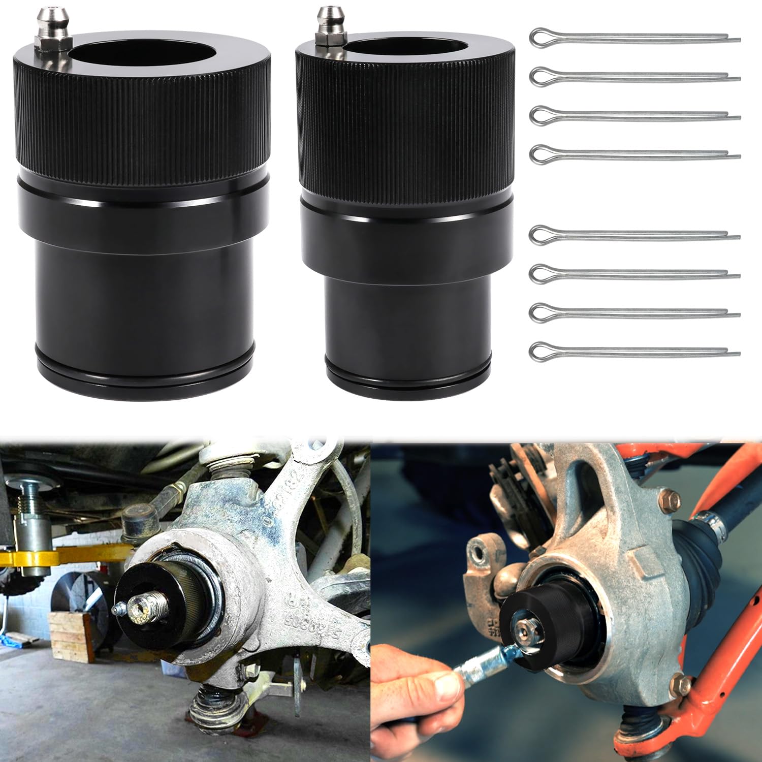40mm & 44mm Front Rear Wheel Bearing Greaser Tool - Greasing Kit Replaces for Polaris Ranger 570 800 900 1000XP Sportsman 500 85