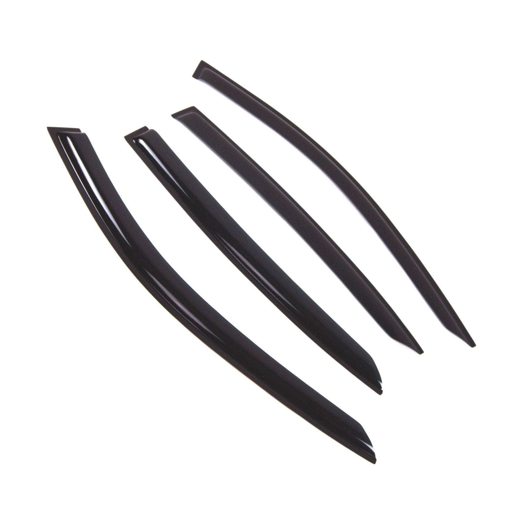 Tuningpros Outside Mount Window Vent Visors Rain Guards Compatible With Infiniti Q50 2017-2018 | Side Window Wind Deflectors Rai