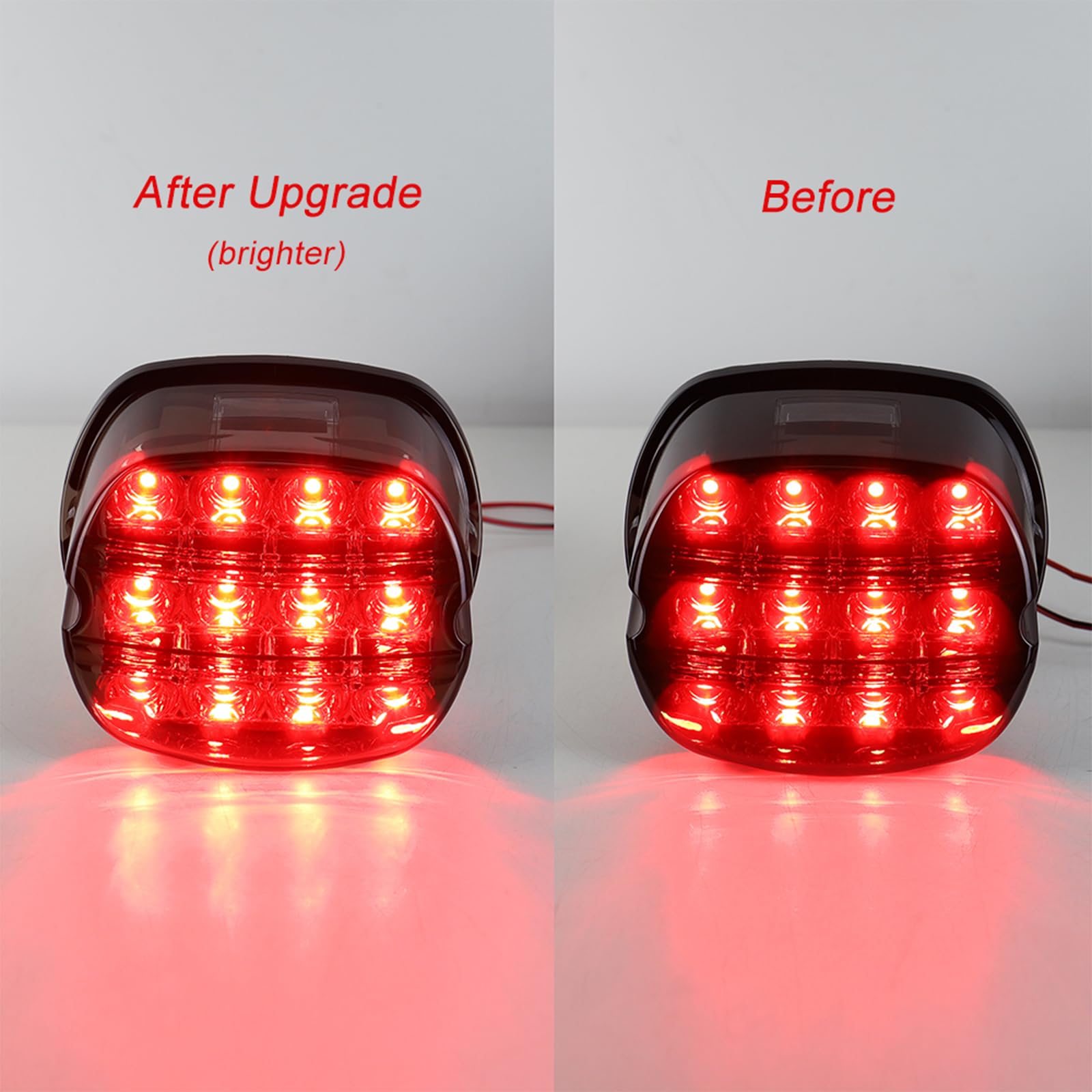 Atubeix Black Strobing LED Tail Light Upgrade HD Tail Lights Assemblies for Harley Dyna Road King Electra Glide Street Bob Touri