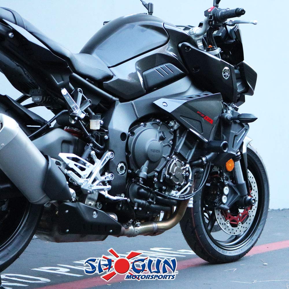 Shogun Usa Made Yamaha Mt-10 Mt10 Sp 2018 2019 2020 2021 2022 2023 2024 Fz10 Fz 10 2017 Black No Cut Frame Sliders Fits Abs & No