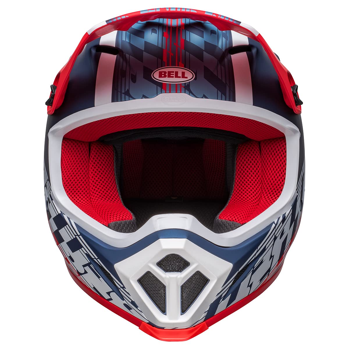 Bell Mx-9 Mips Dirt Helmet (Offset Matte Metallic Blue/White - Medium)