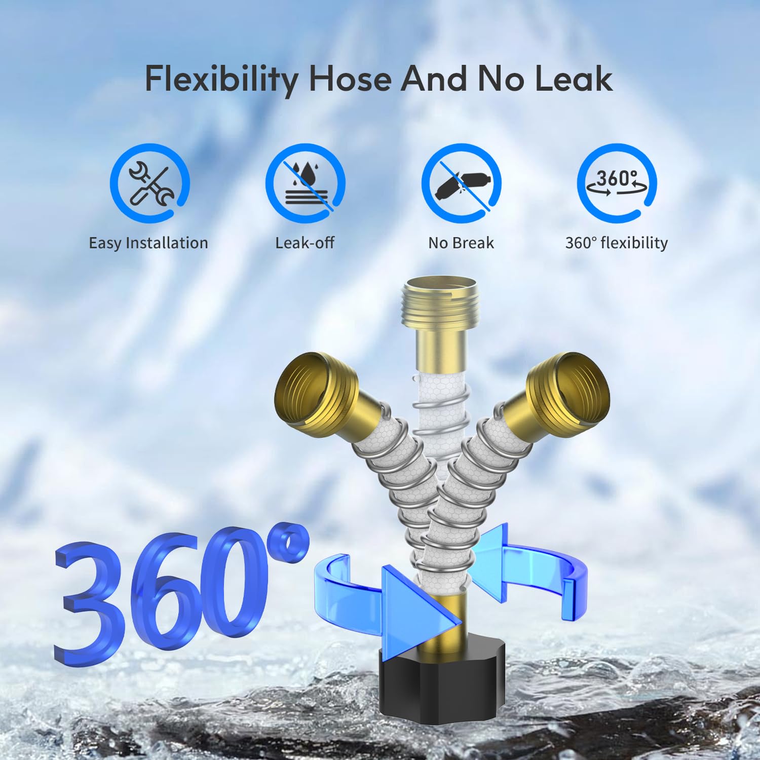 Lifefilter RV Inline Water Filter with 90 Degree Hose Elbow, 4 Count, Model lf-036-4, Eliminates Stress on Water Intake Fittings