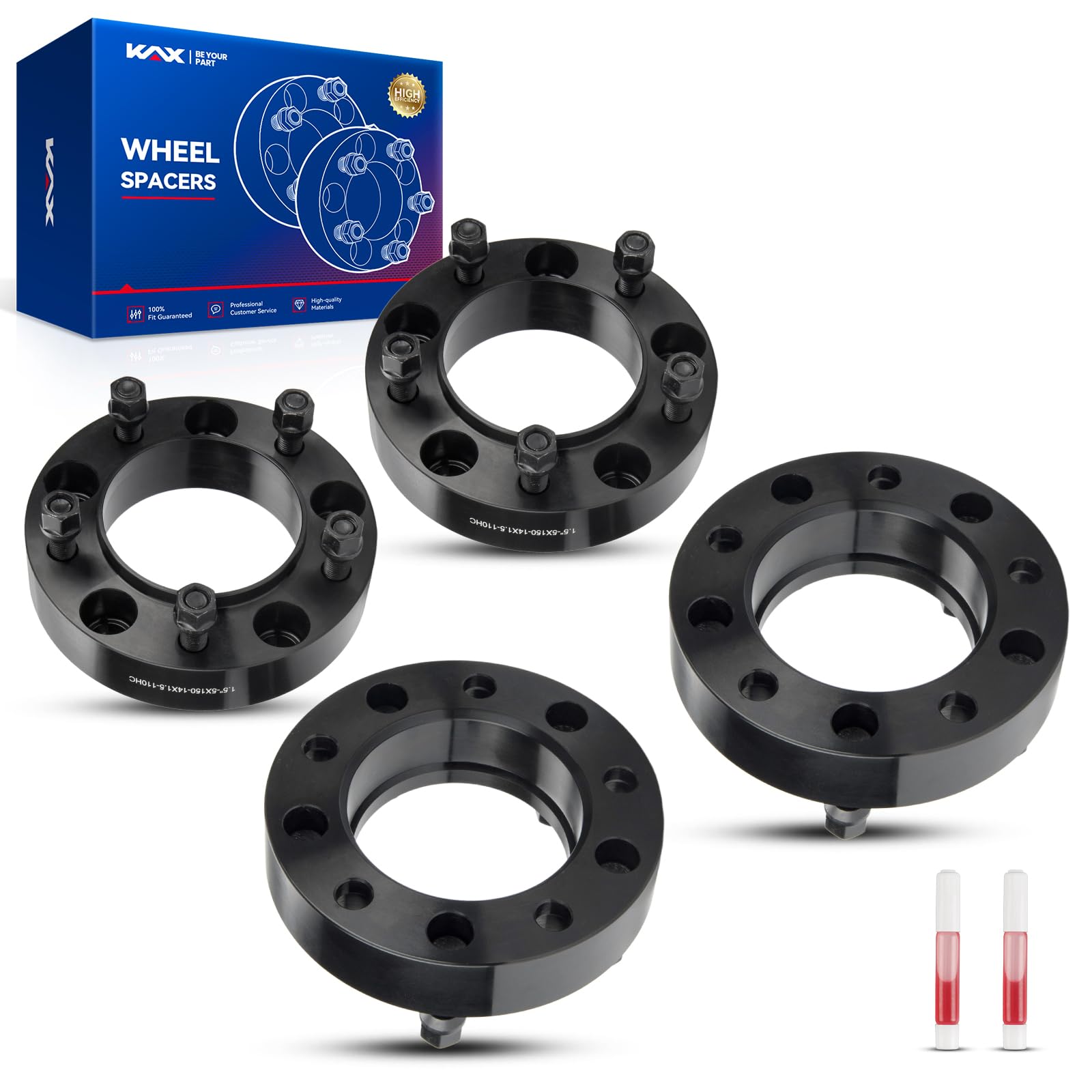 Kax 5X150 Wheel Spacers,1.5 Inch 5 Lug Hub Centric Wheel Spacers Fit For Tundra, Sequoia, Land Crui-Ser, Lx470, Lx570 With M14X1