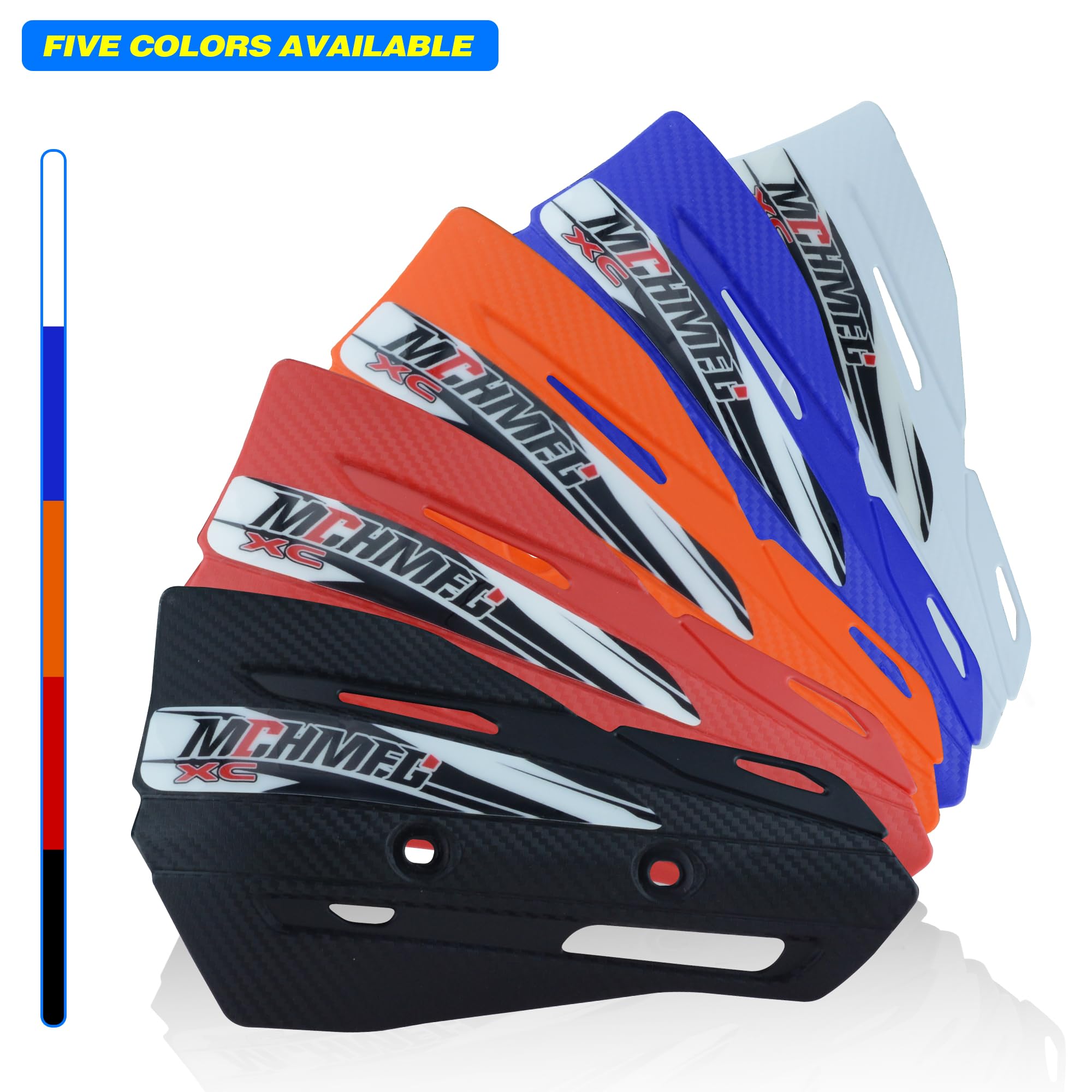 MCHMFG Dirt Bike Handguards with Grips - 7/8'' and 1 1/8'' Motorcycle Hand Guards for ATV - Universal Handguards Bracket for Off