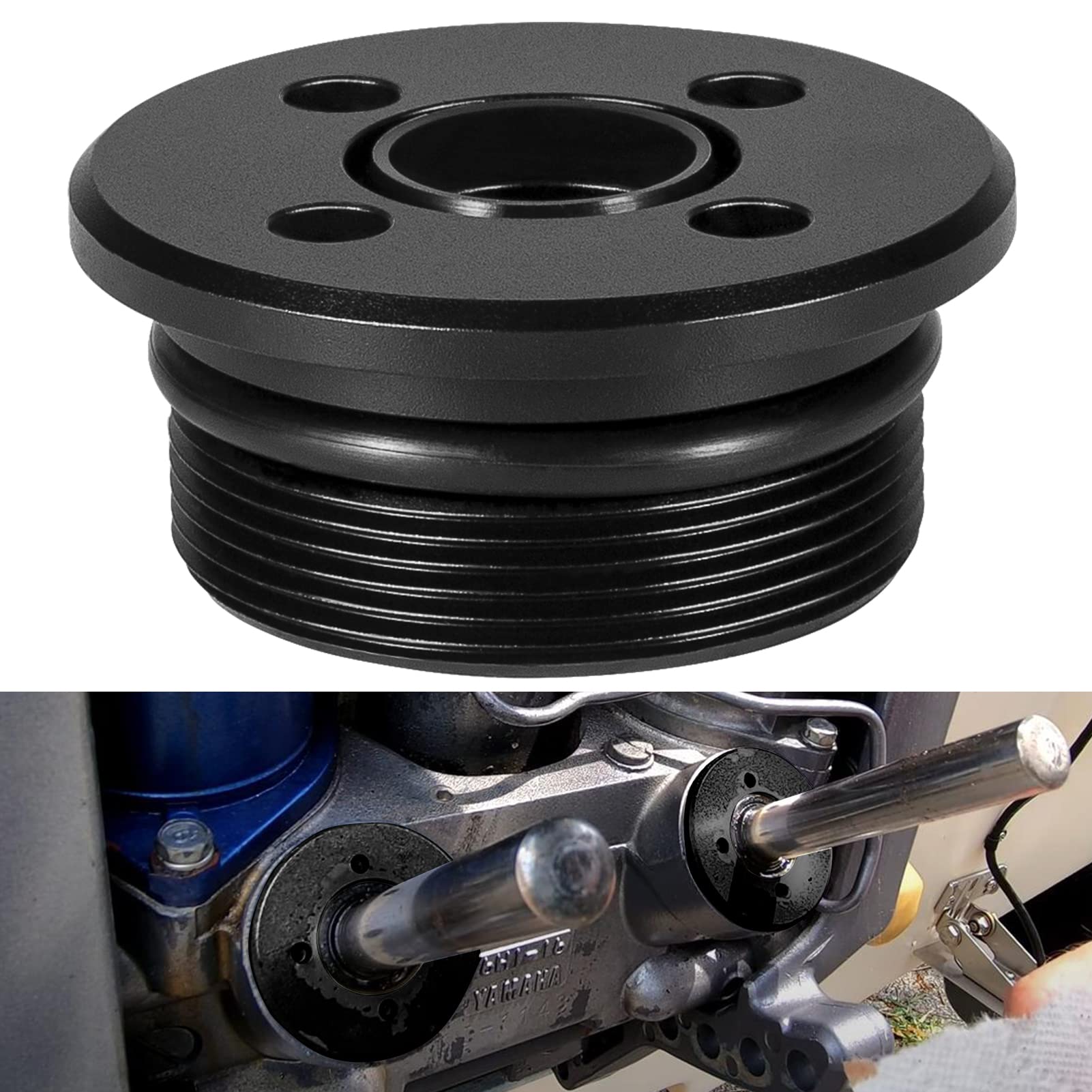 1 PC Trim Cylinder End Cap 48630-96J01 Fit for Suzuki Yamaha 2 & 4 Stroke 115-300 HP Trim Cap Gland Showa Style Trim Tilt Assy S