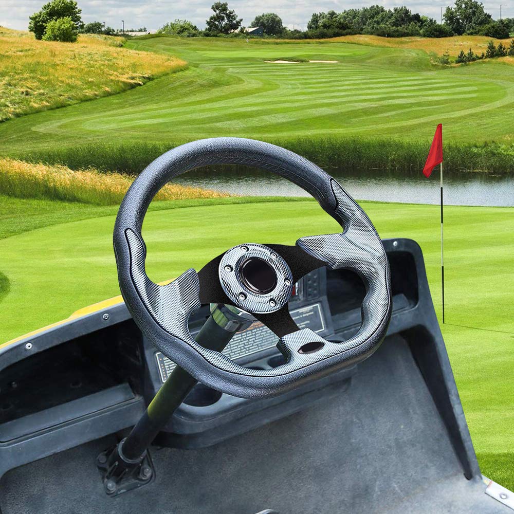 Leapgo Golf Cart Steering Wheel For Ezgo Club Car Yamaha Universal Steering Wheel Ezgo Steering Wheel Club Car Cool Racing Style