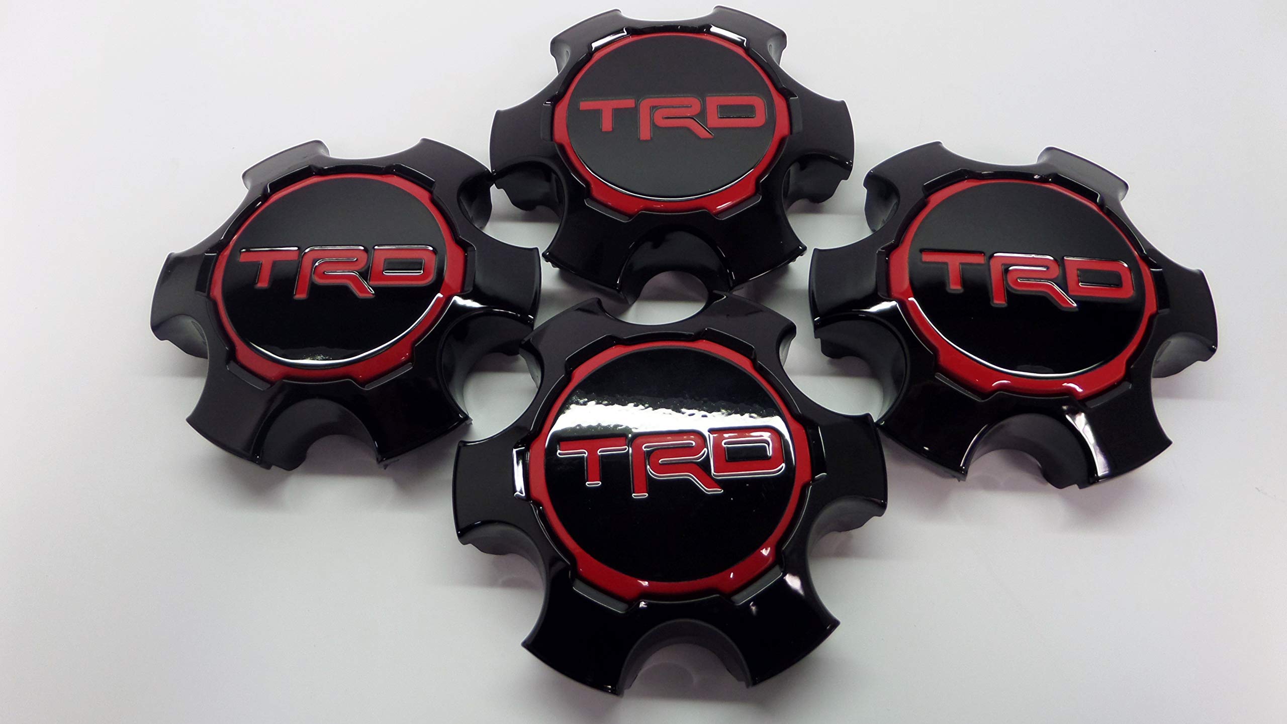 Toyota Tacoma TRD PRO Center Cap Set - Genuine OE OEM, Black Plastic