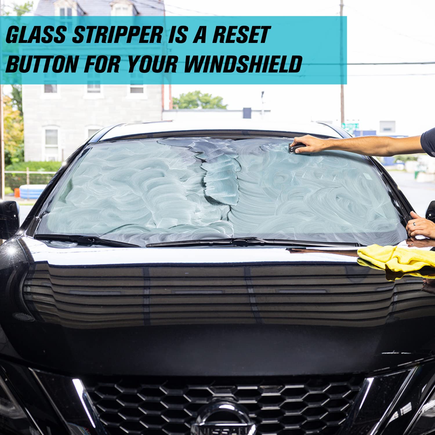 Invisible Glass 91411 Water Spot Remover Kit, 3.38 oz - Eliminates Coatings & Restores Automotive Glass