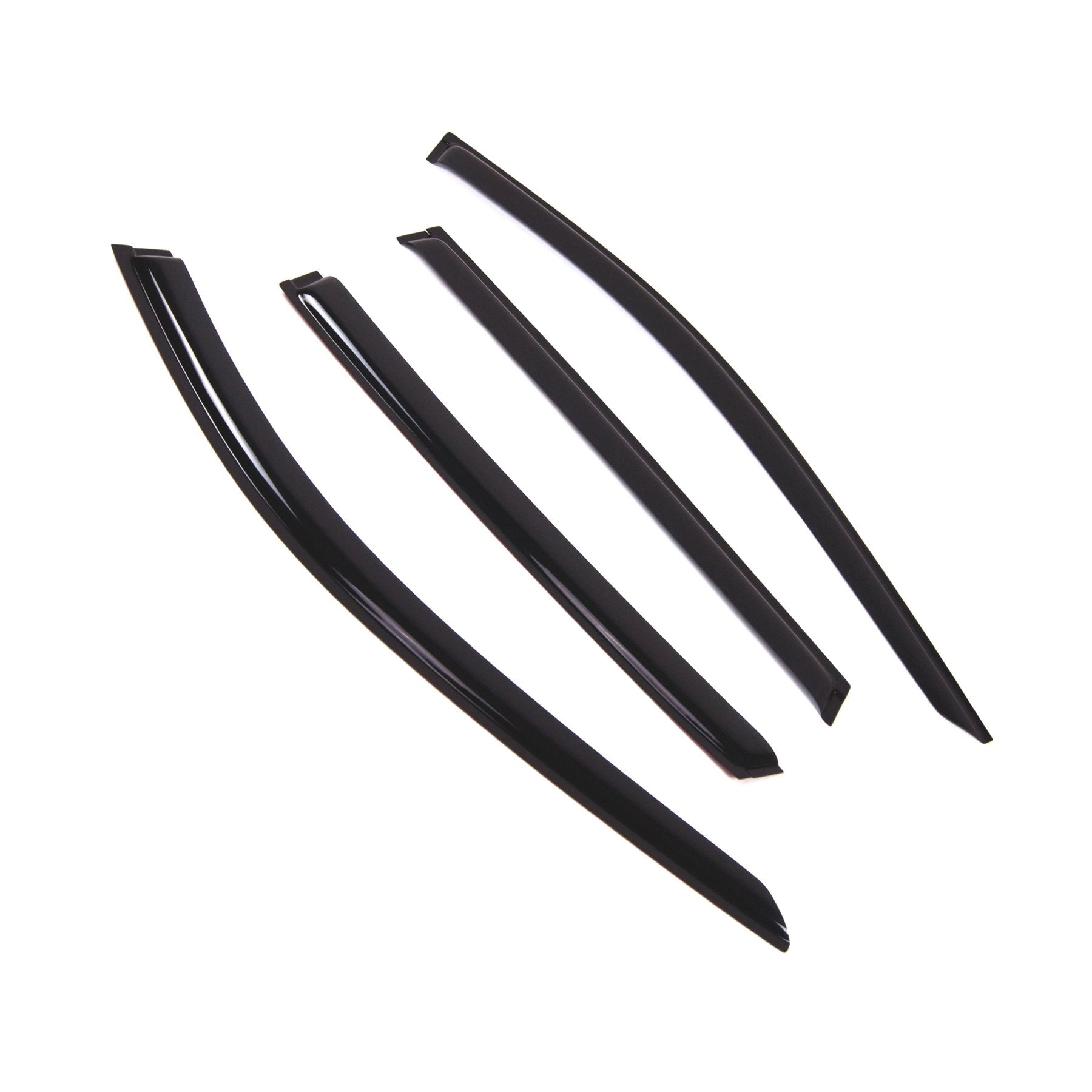 Tuningpros Outside Mount Window Vent Visors Rain Guards Compatible With Nissan Rogue 2017-2018 | Side Window Wind Deflectors Rai
