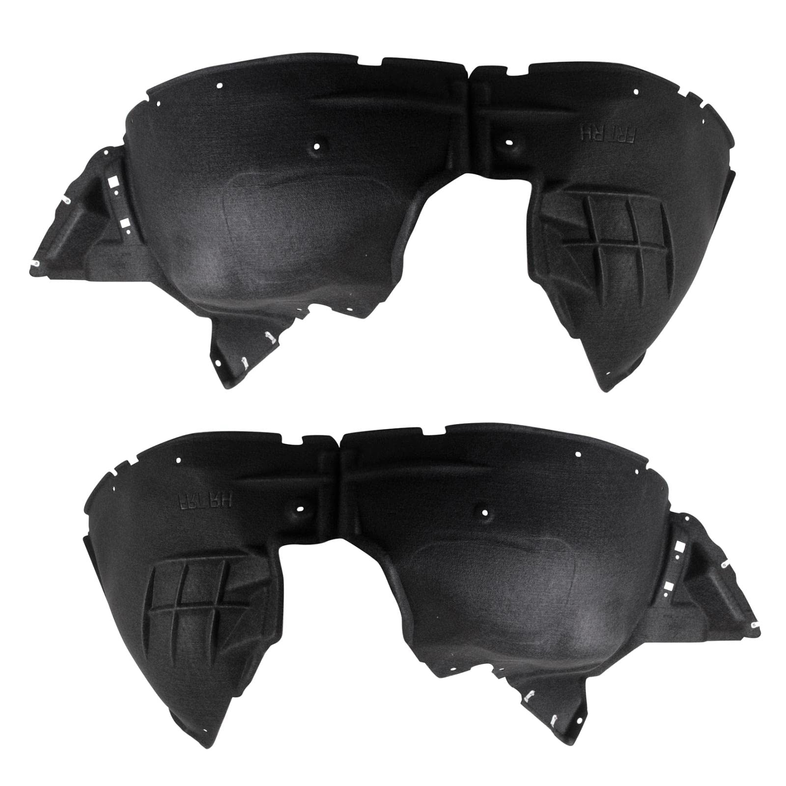 Trq Front Inner Fender Liner Set Compatible With 2020-2023 Gmc Acadia Gm1248304 Gm1249304