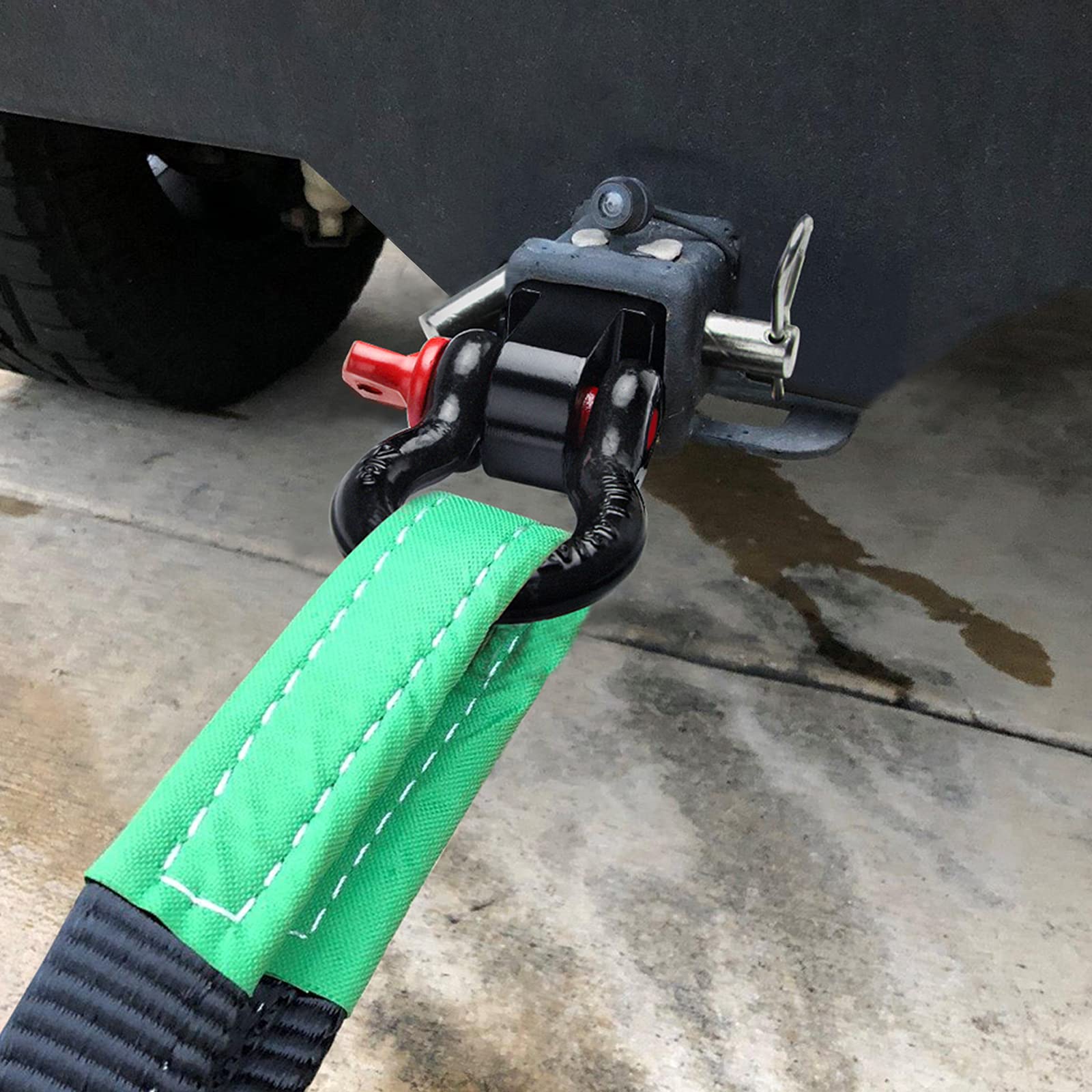 BETOOLL HW9113 2-Inch Shackle Tow Hitch Receiver Compatible with Jeep Wrangler and All Chevy/GMC, Ford, Dodge, Nissan, Toyota Tr