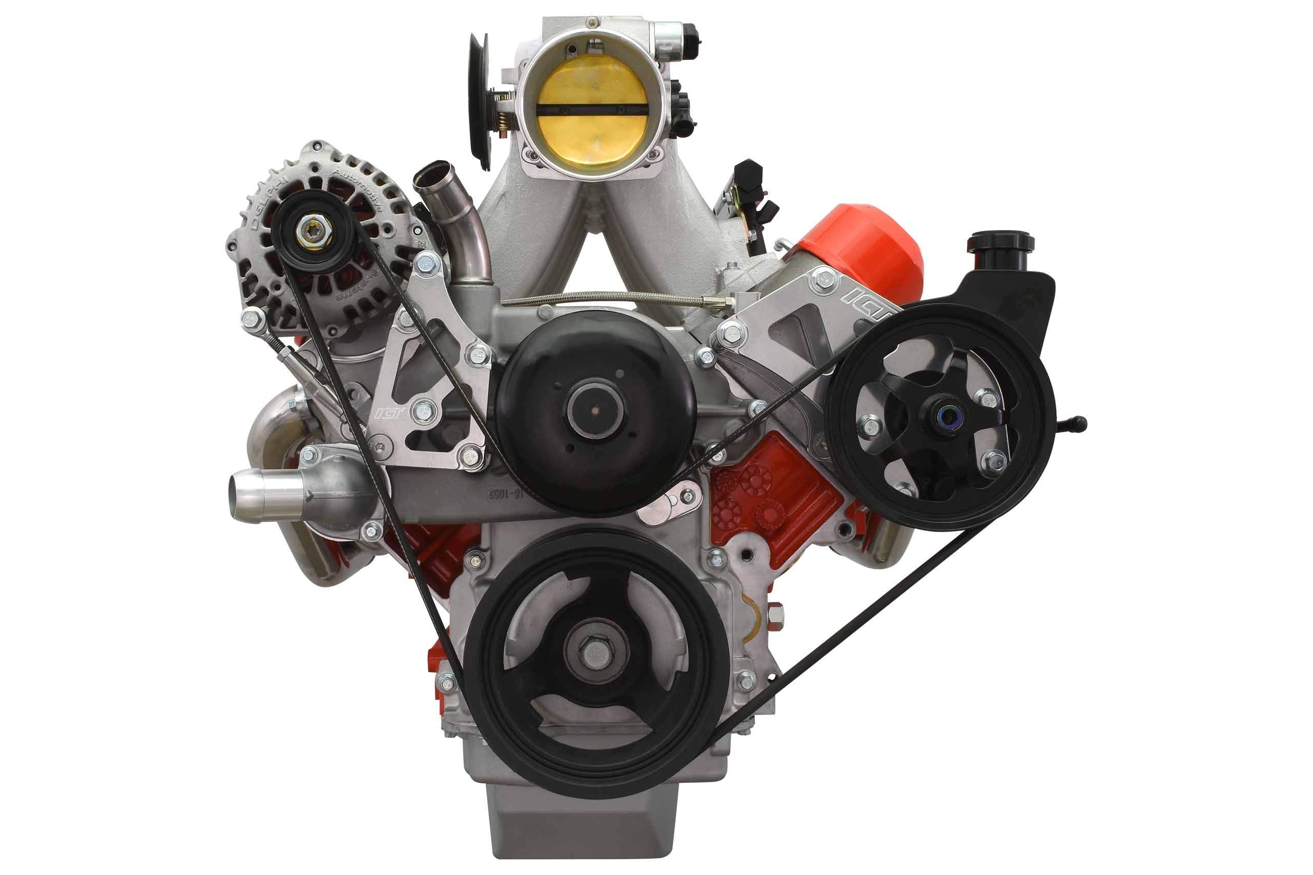 Ict Billet Ls Truck Power Steering Pump - Turnbuckle Alternator Relocation Bracket Kit Lsx 5.3L 6.0L Ls1 Lm7 Lr4 Lq4 Ls6 L59 Lq9