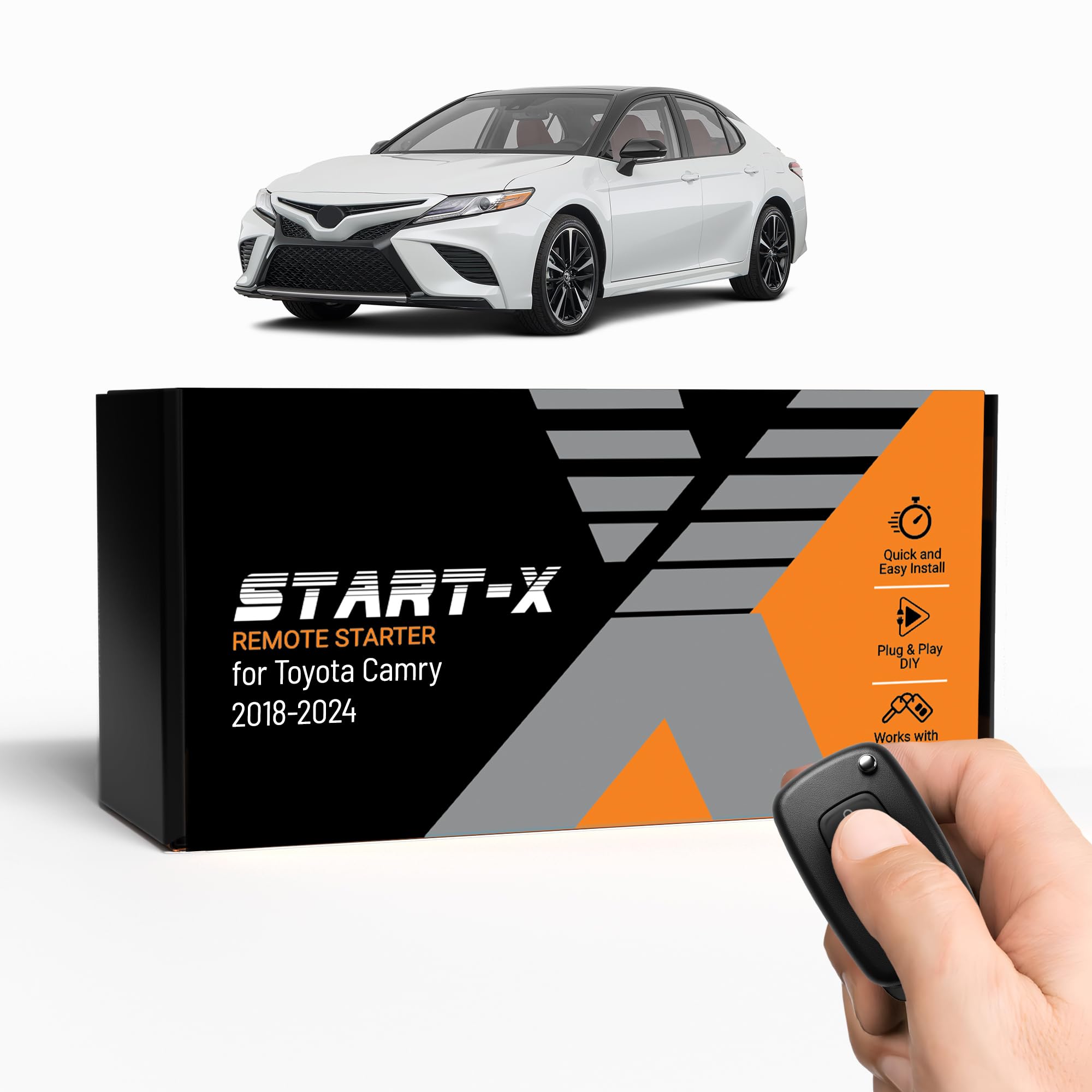 Start-X Remote Starter Kit for Toyota Camry (2018, 2019, 2020, 2021, 2022, 2023, 2024) Vehicles | Key Ignition | Plug & Play Ins