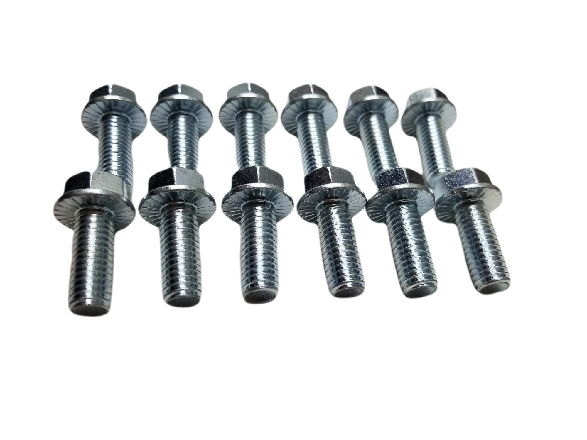 Z Whip Sbc Intake Manifold Bolt Kit High Strength Zinc Coated 3/8-16 Bolts Compatible With Chevrolet V8 Small Blocks 265 283 305