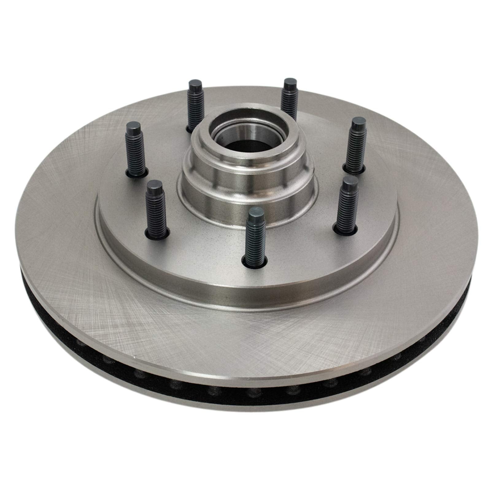 Trq Brake Pad & Rotor Kit Semi-Metallic Front Compatible With 1999-2003 Ford F-150 2004 F-150 Heritage 1997-1999 F-250