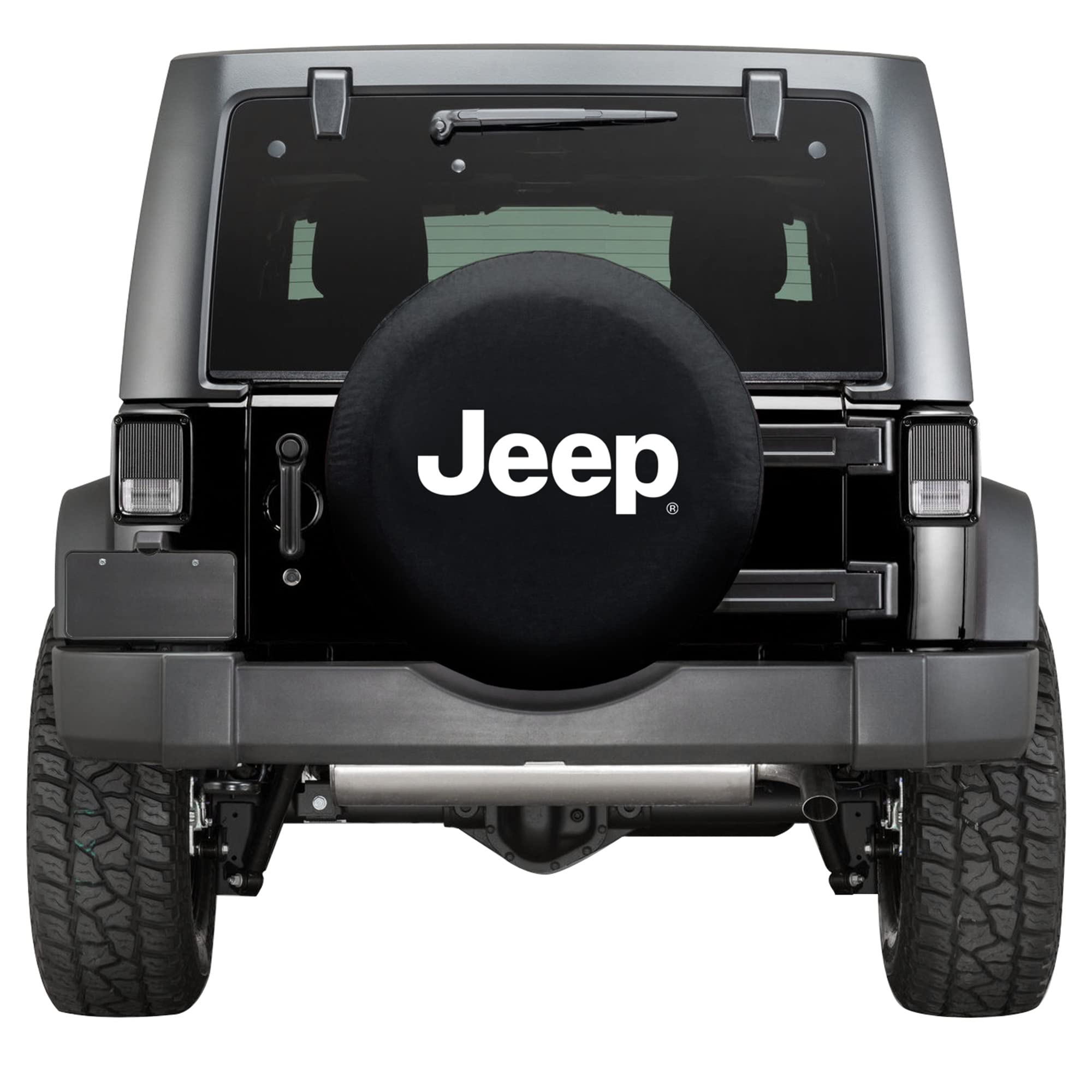 Plasticolor Jeep Spare Tire Cover, Model 000793R01, Black, Durable Polyvinyl Chloride, Premium Quality