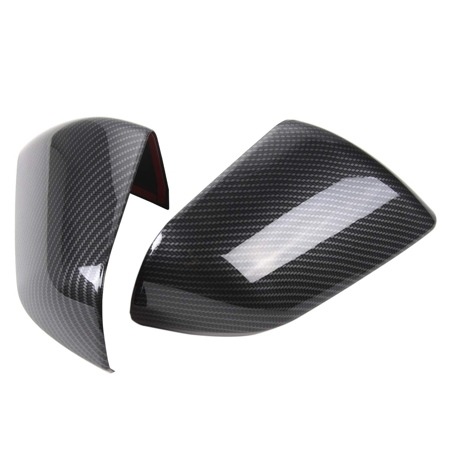 Rt-Tcz Rearview Mirror Cover Trim Kit Decoration Compatible With Ford Mustang 2015 2016 2017 2018 2019 2020 2021 2022(Carbon Fib