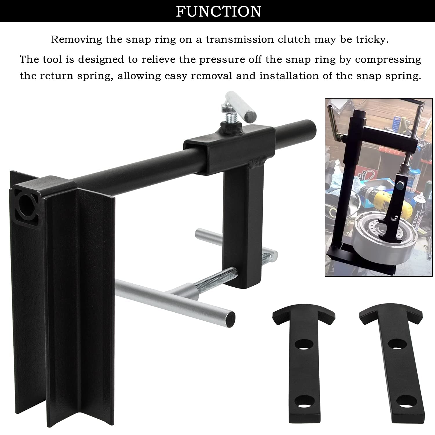 Danti T-0158 Heavy Duty Steel Clutch Drum Spring Compressor Tool