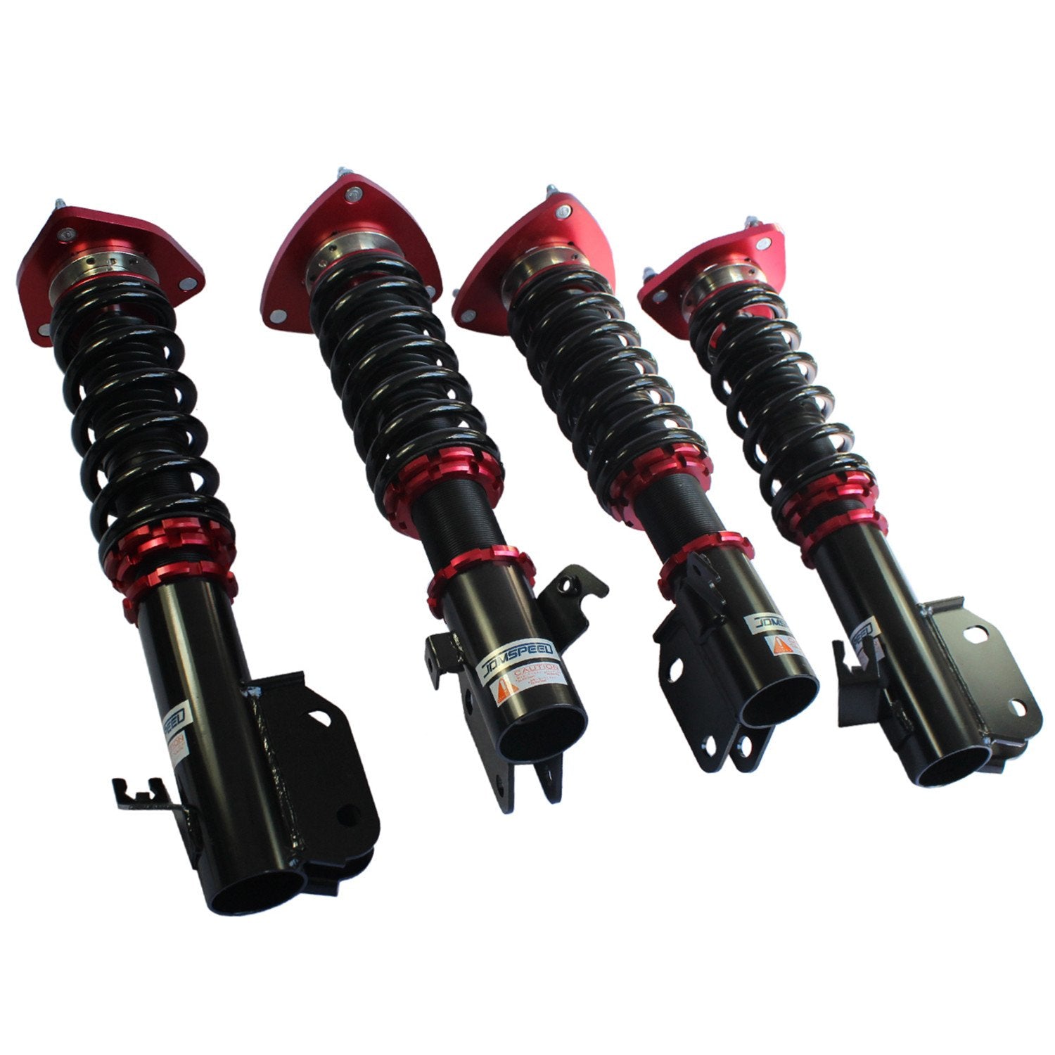 JDMSPEED Coilover Struts Shock Absorbers Suspension Kit for Impreza WRX 2002-2007, Red, Aluminum Construction