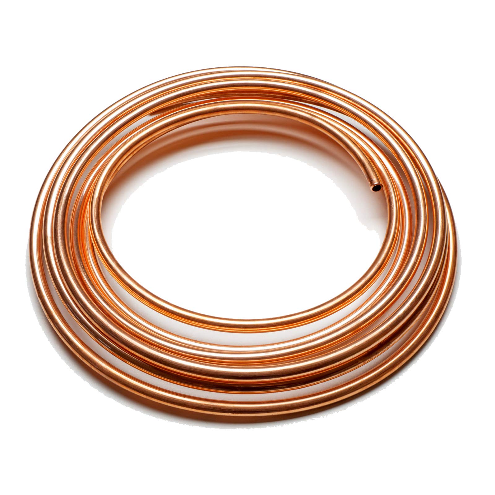 MuHize 5/16 Brake Line Tubing Kit - 25ft Copper Coated Flexible Brake Line for Hydraulic Fuel Transmission - Gold