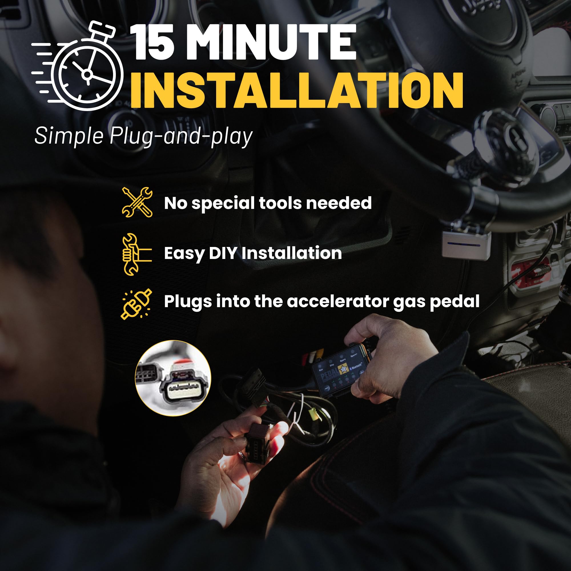 Pedal Commander For Jeep Compass 2017-2024 Throttle Response Controller Fits: 2Nd Gen, Base, Altitude, Latitude, Limited, Sport,