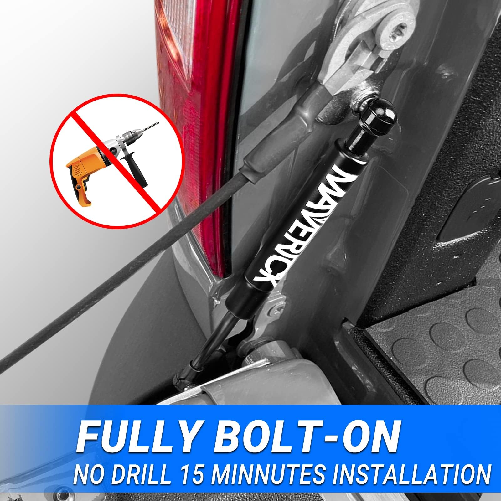 Klutchtech 2022 2023 2024 Tailgate Assist Shock Maverick Truck Lift Assist Tailgate Shock Lift Assist Soft Open Compatible With