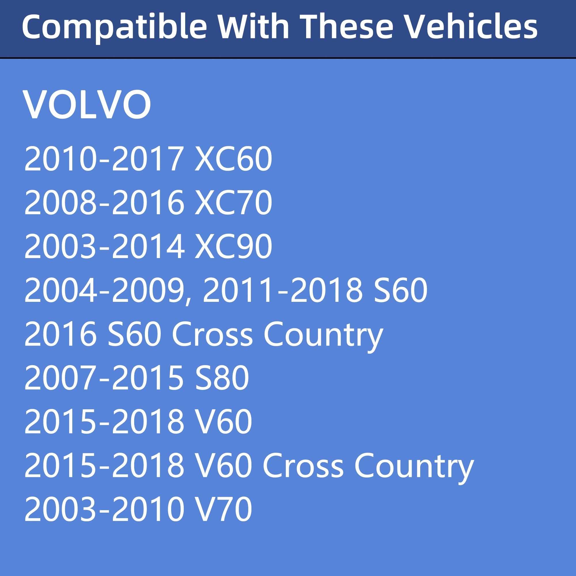 Gas Cap, Fuel Cap For Volvo XC60, XC70, XC90, S60, S80, V60, V60 Cross Country,V70, Replace 31392044, Vehicles included 2003 200