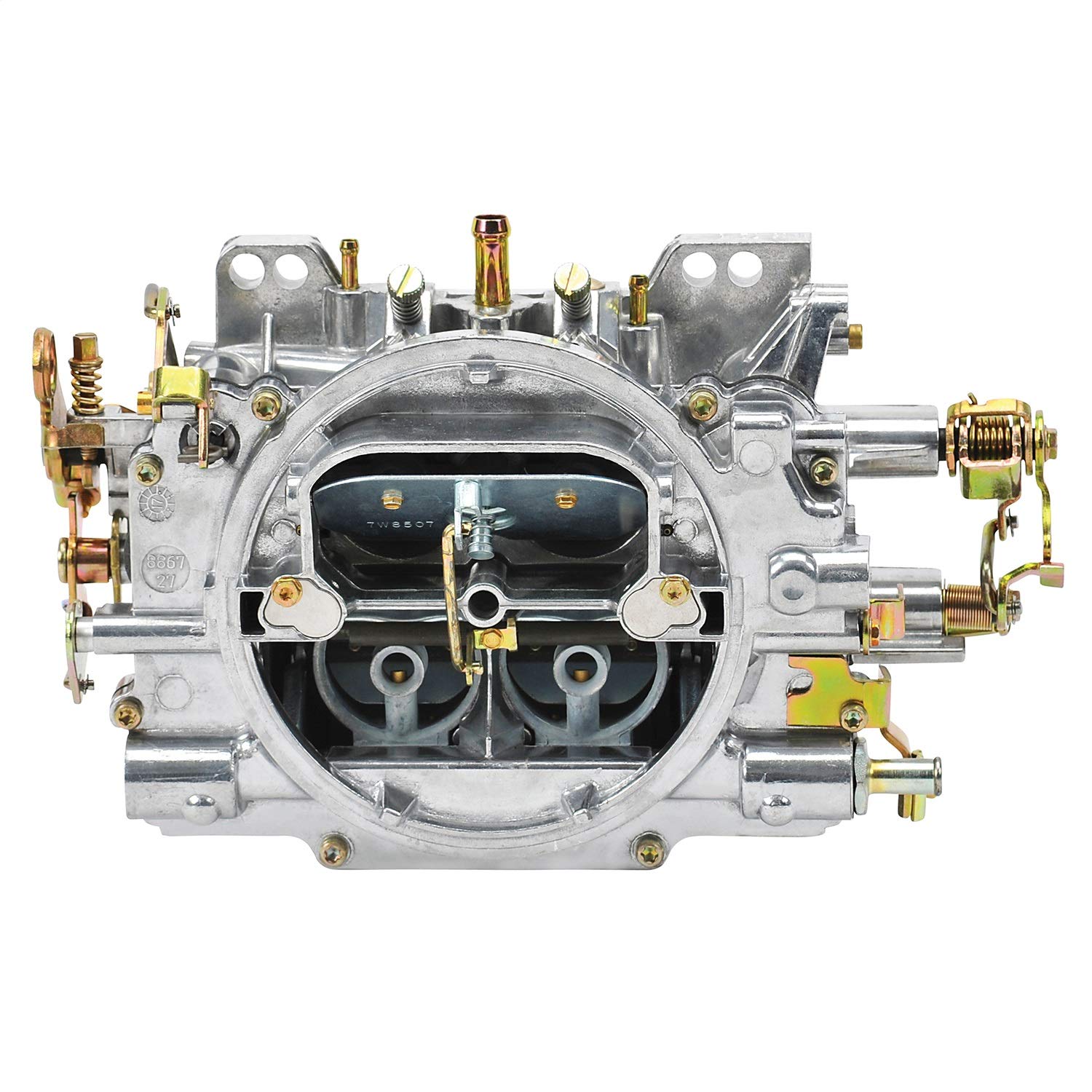 Edelbrock 1405 Performer Carburetor, 600 CFM, Square Bore, Aluminum, Silver, Manual Choke