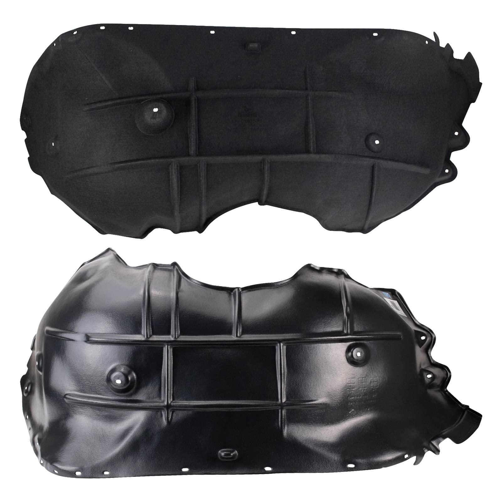 Trq Inner Fender Liner Set Compatible With 2014-2015 Chevrolet Silverado 1500 Gm1248237 Gm1249323