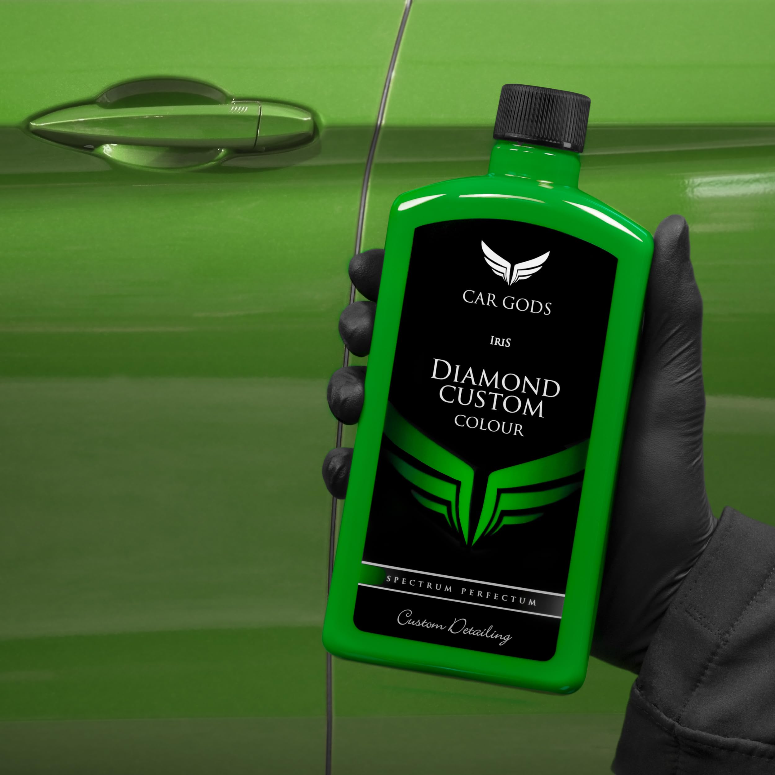 Car Gods 3-in-1 Polish Wax, Light Green, 17 Fl Oz - Color Restorer & Scratch Remover, Model GOD717, Available in 16 Colors
