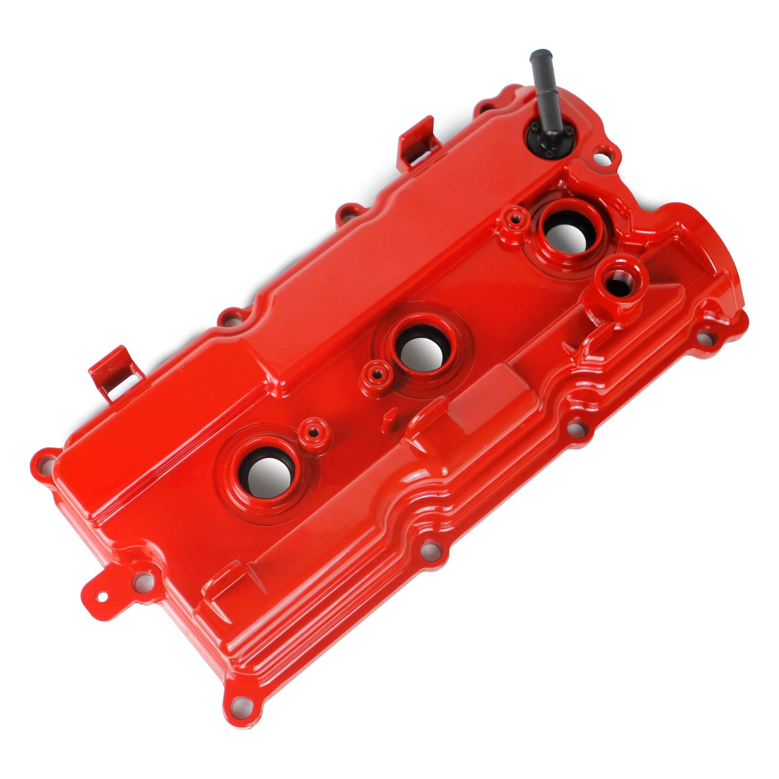 MITZONE Aluminum Valve Covers for 2002-2009 Nissan Altima/Maxima/Murano/Quest, VQ35DE 3.5L, Red, Model 004-002