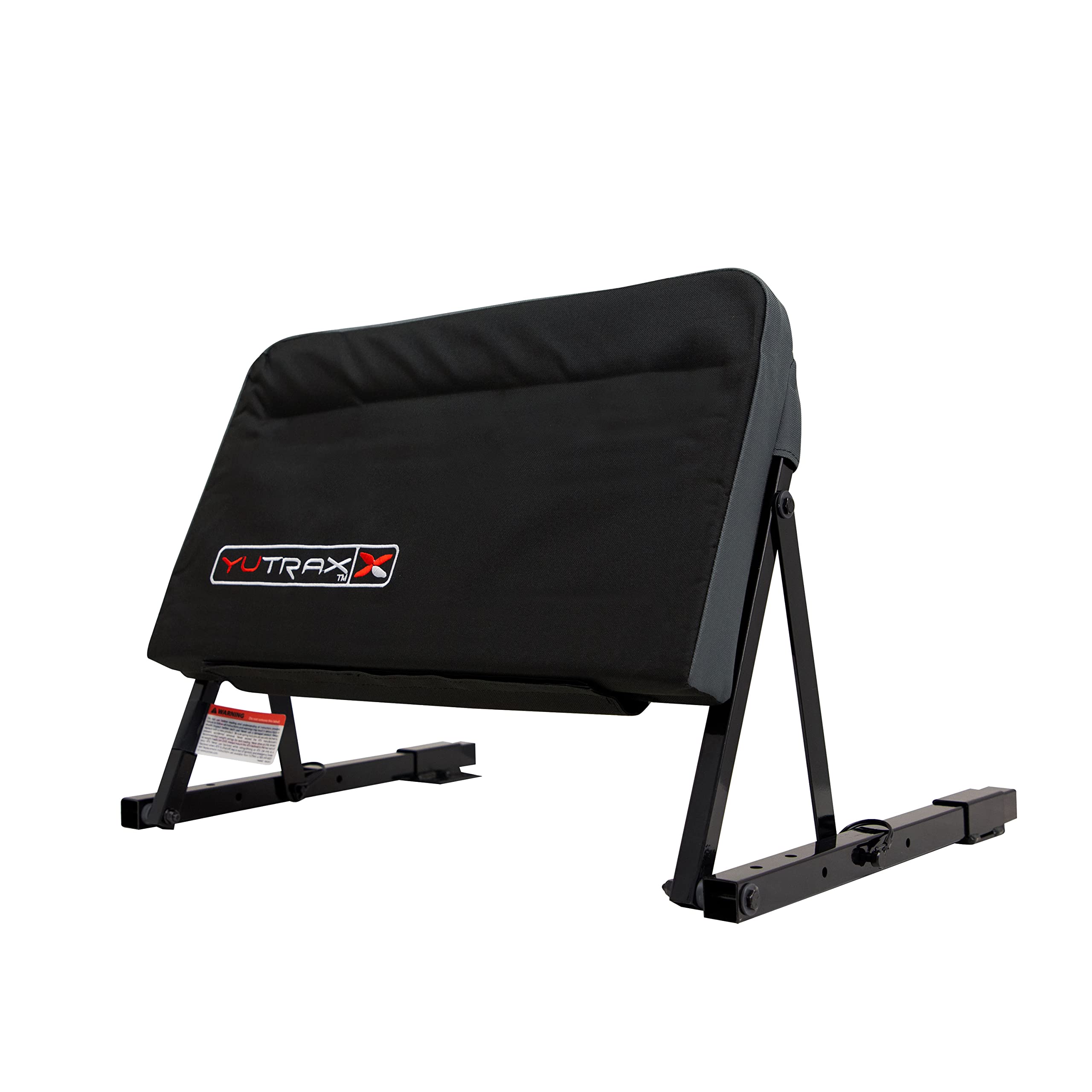 Yutrax Universal Mount Atv Backrest, Heavy-Duty Steel Seat Frame, Adjustable Seat Back Positions, 2    Thick Cushion, Folds Down