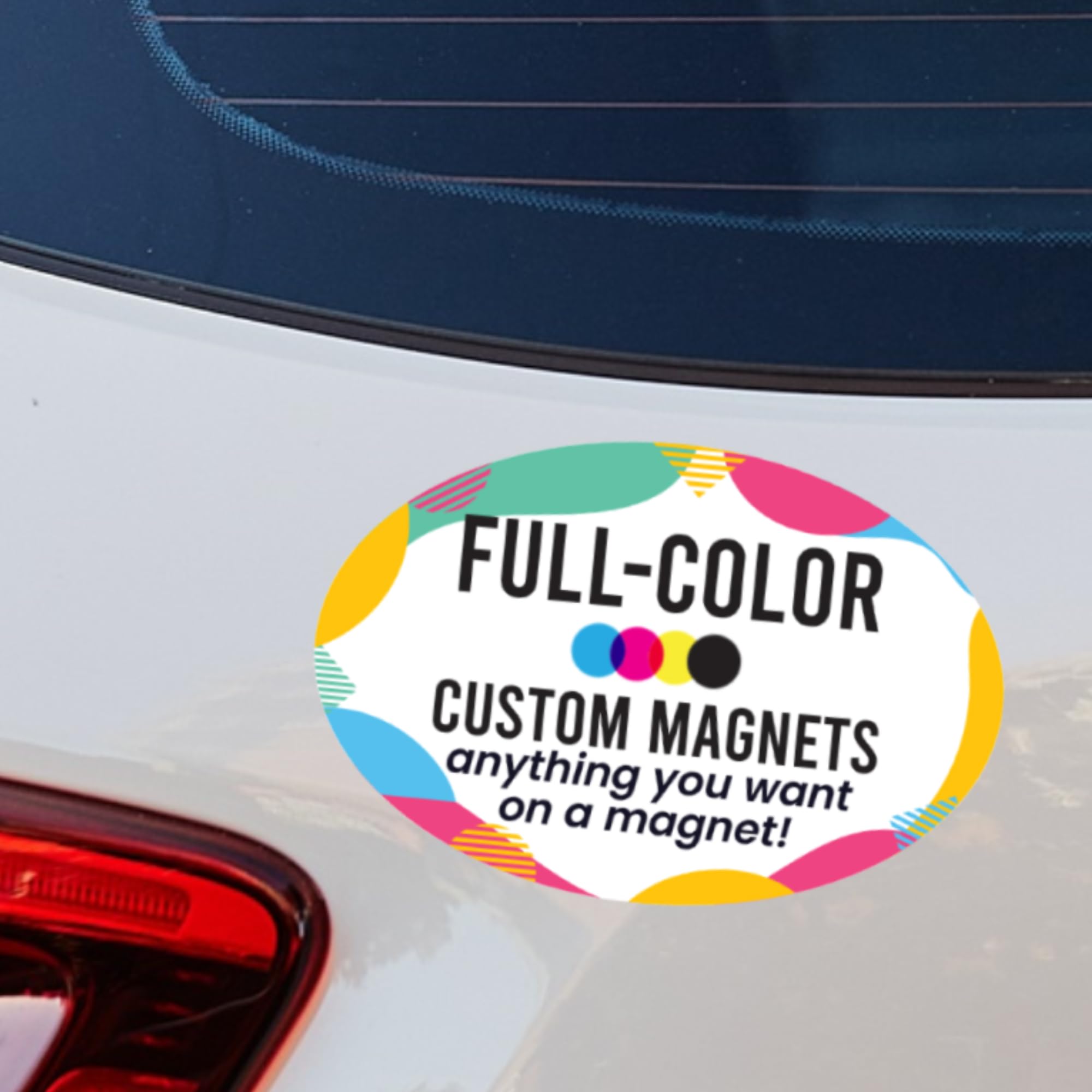 Magnet Me Up Custom Car Magnet, 4X6 Inch Oval, Customizable Magnet For Businesses, Advertising, Personal Use, Gifts, Choose Your