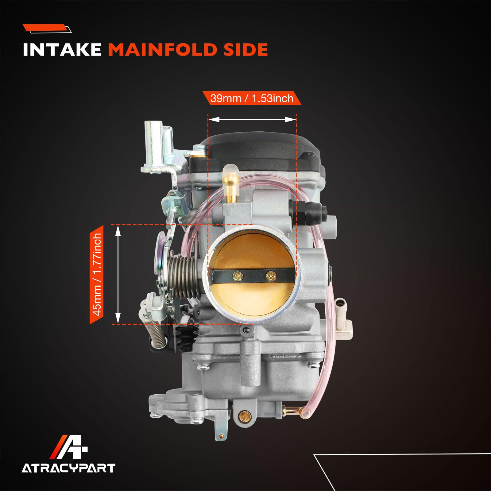 ATRACYPART CV40 Carburetor for Harley Davidson Sportster 883/1200, Dyna, FXR, Softail, Touring - Includes Spark Plug