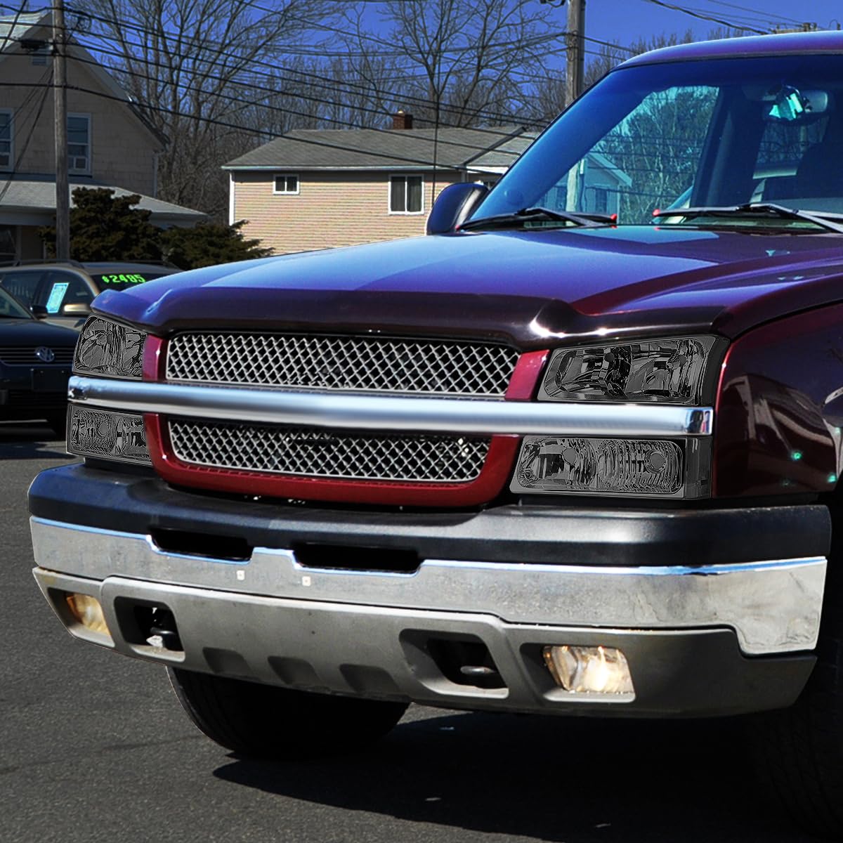 Dna Motoring Pair Headlight Assembly Compatible With 2003-2006 Chevy Silverado 1500 2500 3500 1500 Hd 2500 Hd Avalanche 1500 250