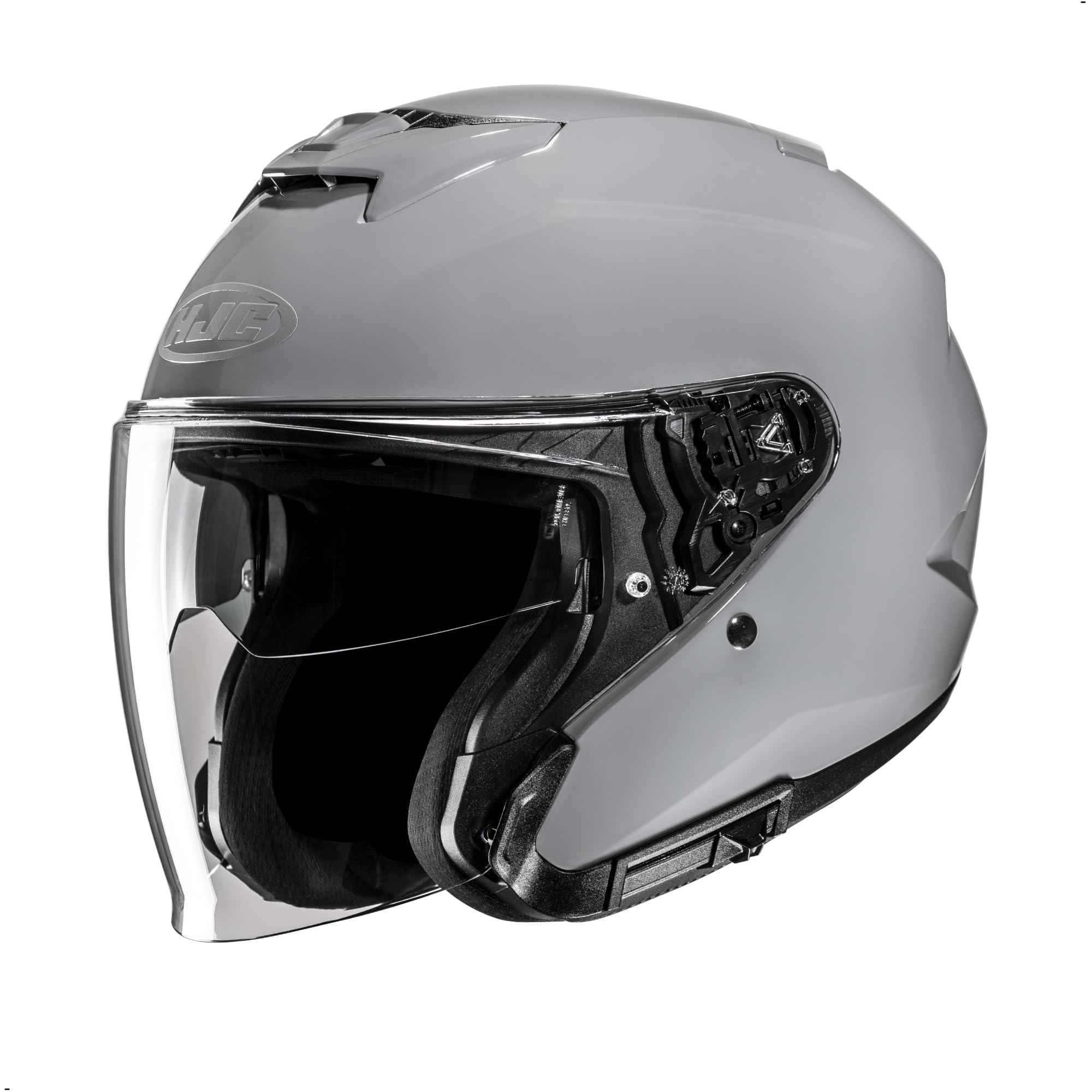 HJC i31 Solid Open Face Motorcycle Helmet, DOT Approved (N Gray, XX-Large)