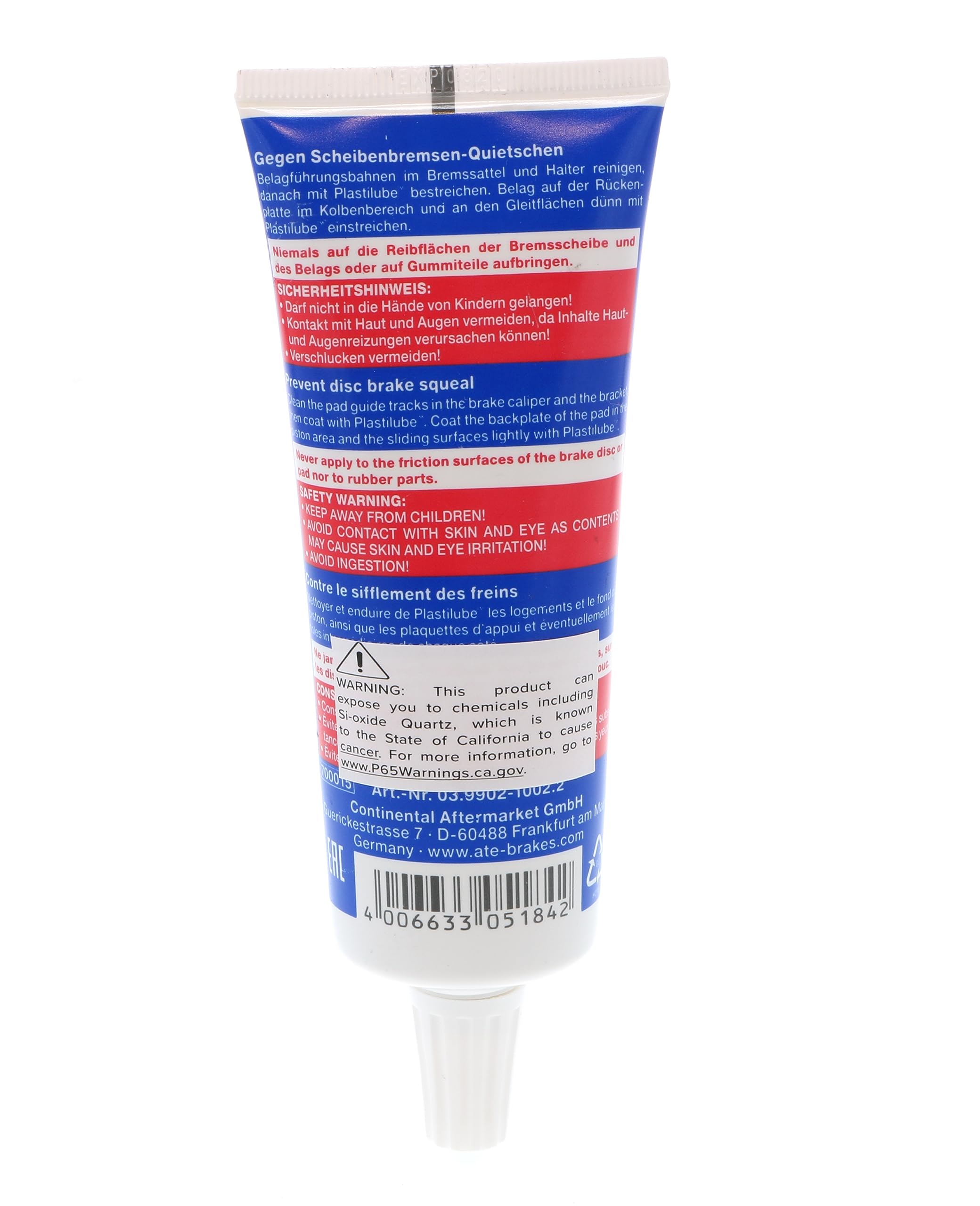 ATE Plastilube Lubricant - 75 ml, Metal, Model 700015, High-Performance Grease for Optimal Lubrication