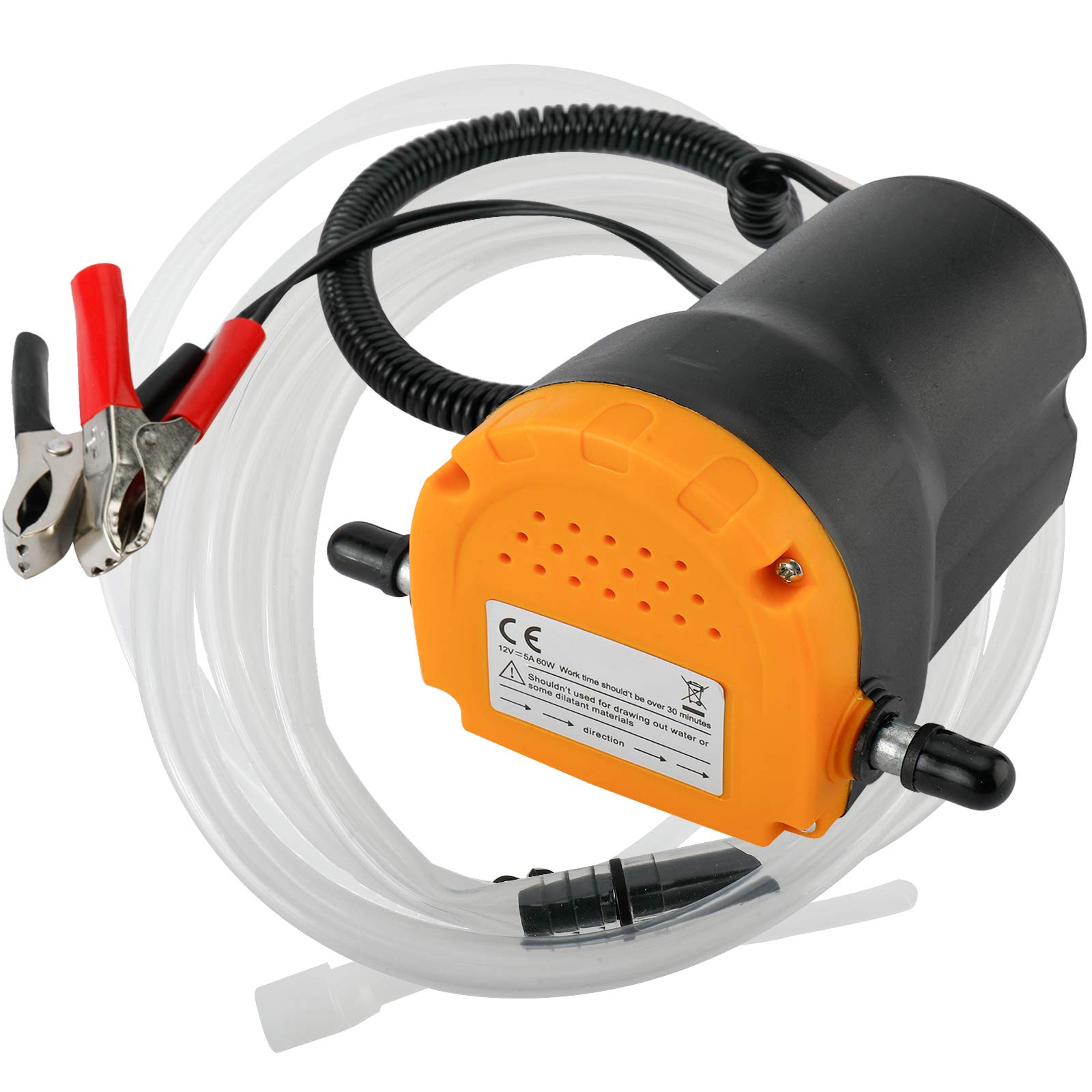 Amarine Made Oil Pump, Oil Extractor Pump 12V, 60W Oil Removal Pump For Oil Change, Electric Transfer Oil Pump, Easily Scavenge Oil From Cars, Motorcycles, Rvs, Boats, And Lawn Equipment