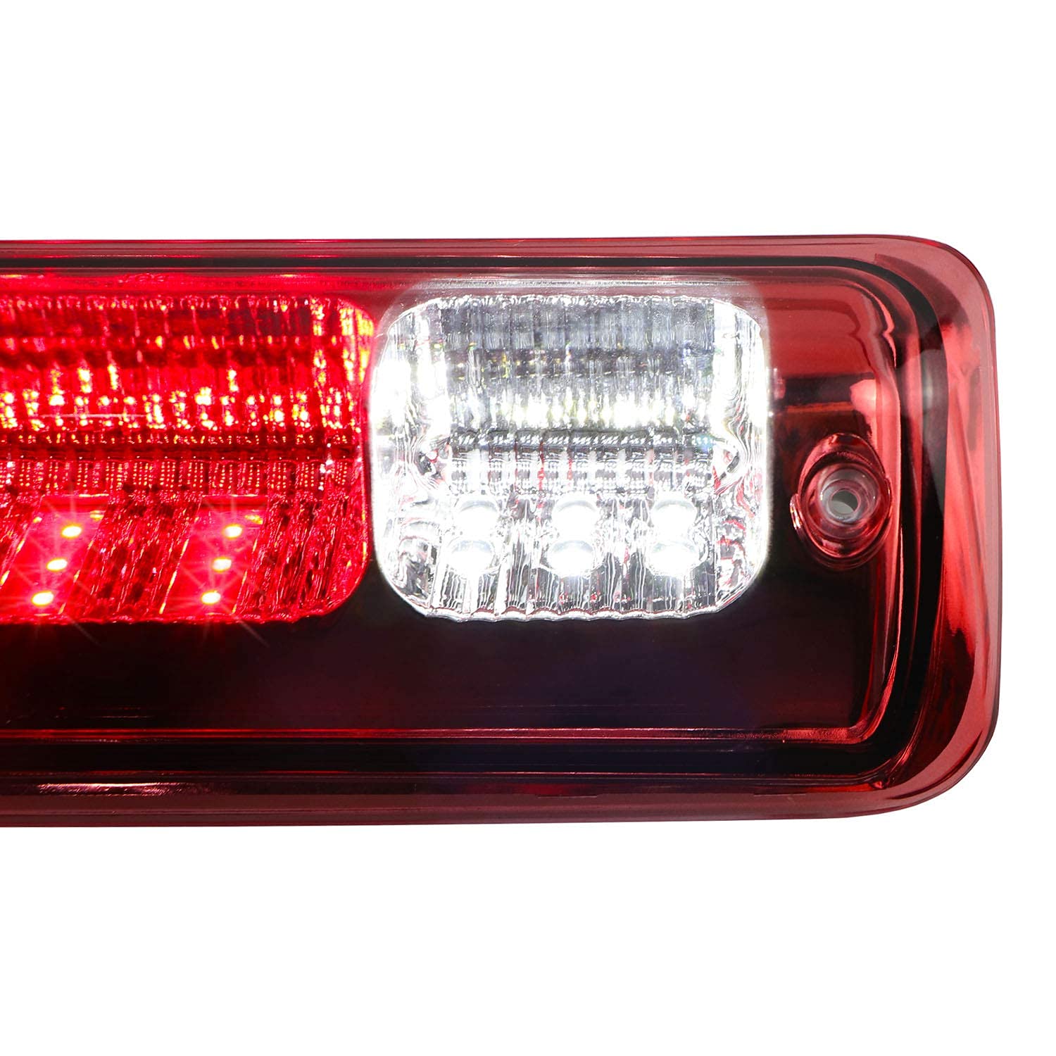 Led 3Rd Brake Light Assembly High Mount Brake Light Cargo Lamp Fit For Ford F150 (2004-2008), For Ford Explorer Sport Trac (2007-2010), For Lincoln Mark Lt (2006-2008) (Red Lens)