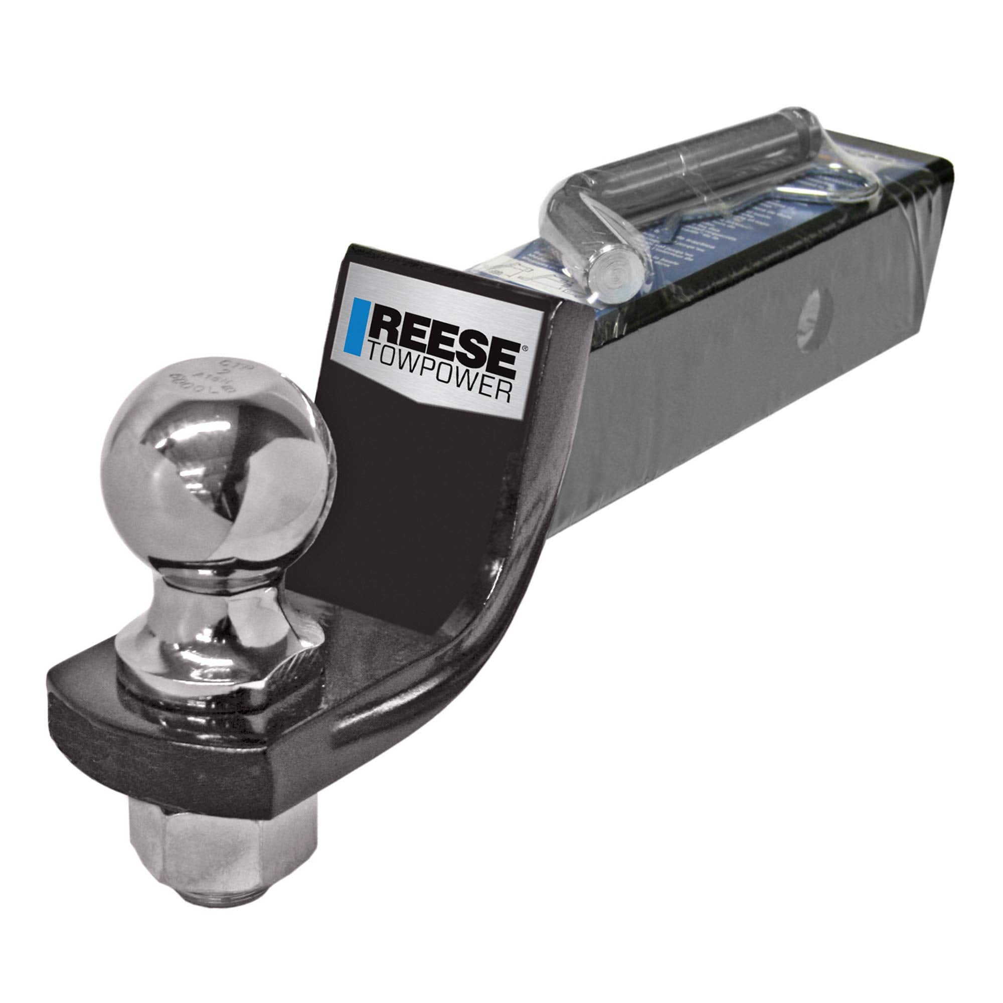 Reese 21536 Drawbar 2 Inch Square and Ballmount Towing 2 Inch Starter Kit, Black