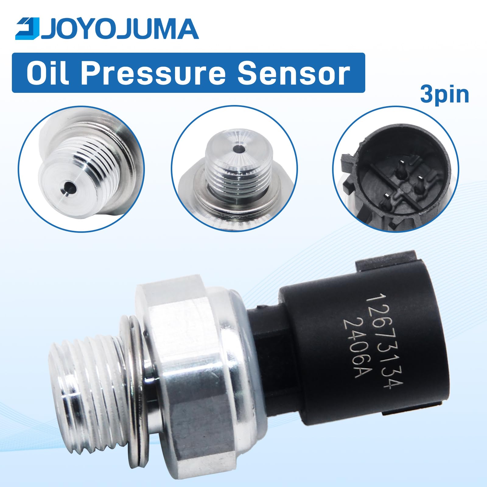 12673134 Oil Pressure Sensor for Chevrolet Silverado 1500 2500 Suburban Buick Chevy Express Avalanche Camaro Tahoe Colorado Equi
